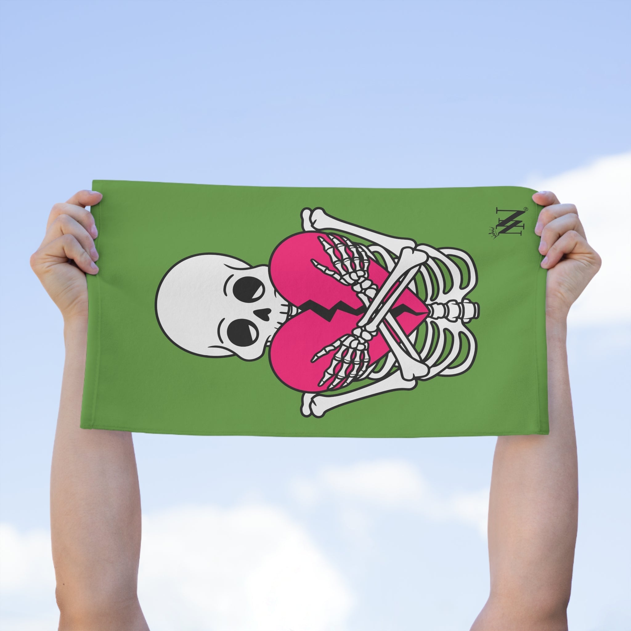 Heartbreaker Love Light Green | Mix & Match Soft Fun-Flirty Lovers’ Towels