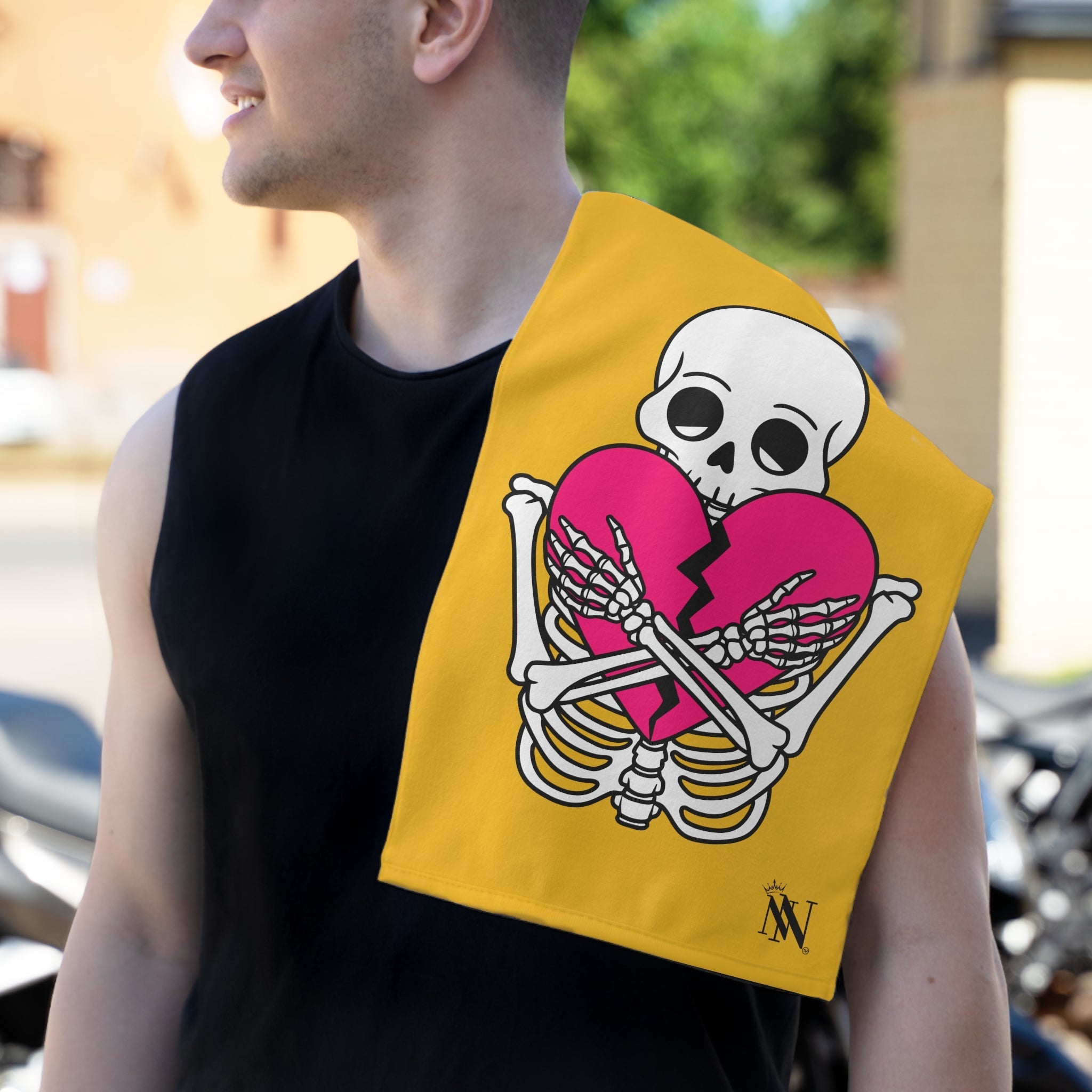 Heartbreaker Love Yellow | Mix & Match Soft Fun-Flirty Lovers’ Towels