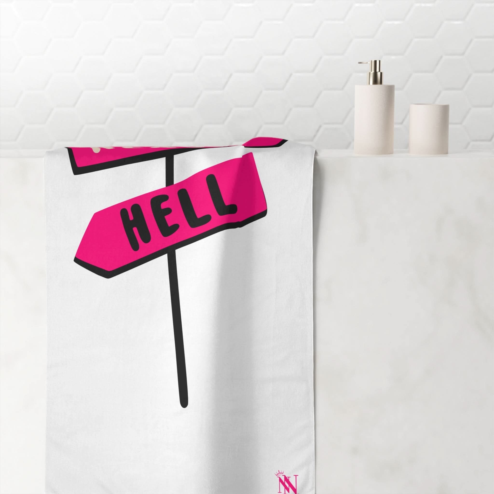 Heaven or Hell | Mix & Match Naughty XL Fun-Flirty Loversâ Towels