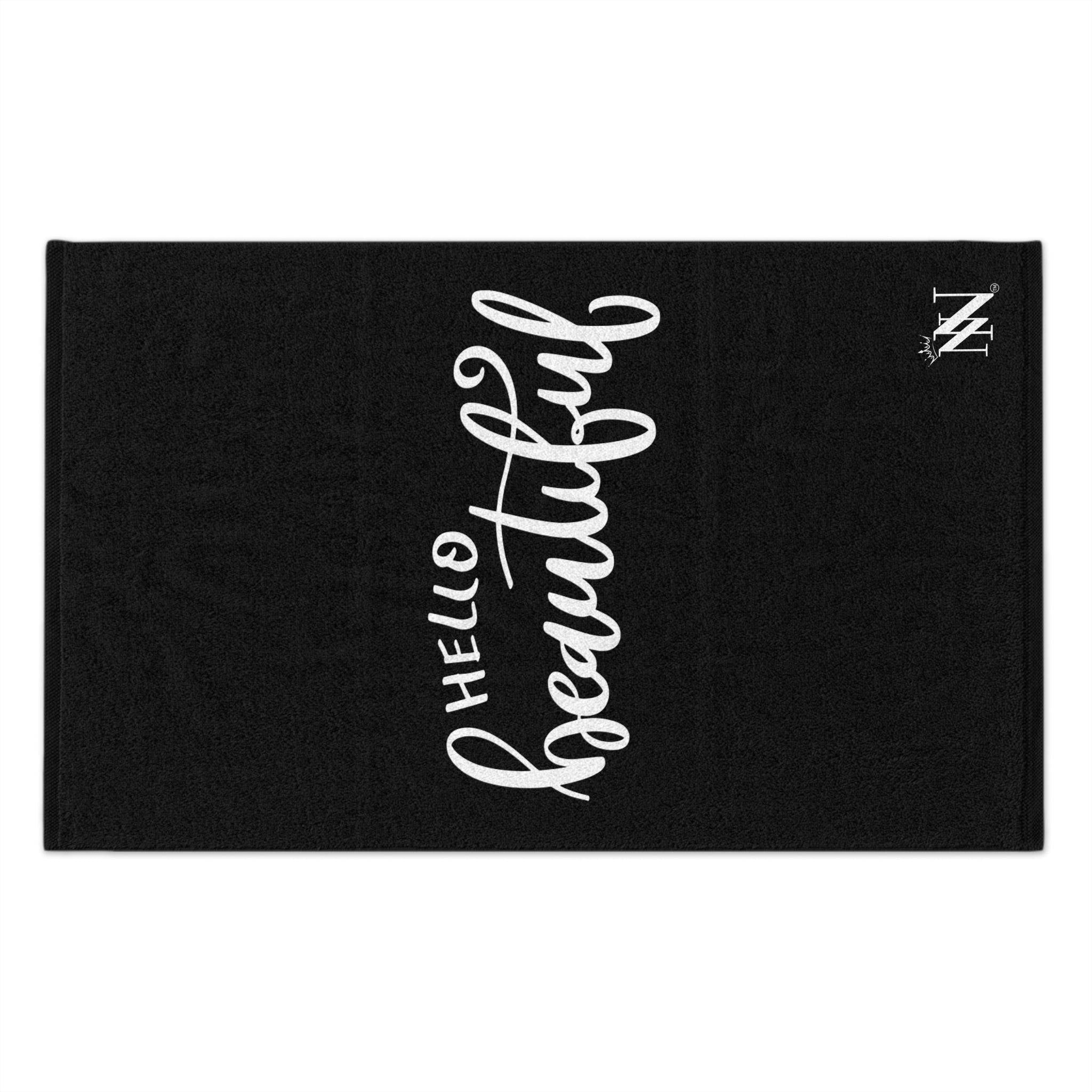 Hello Beautiful Black Mix & Match Soft Sex Towels | Flirty Lovers’ Gifts