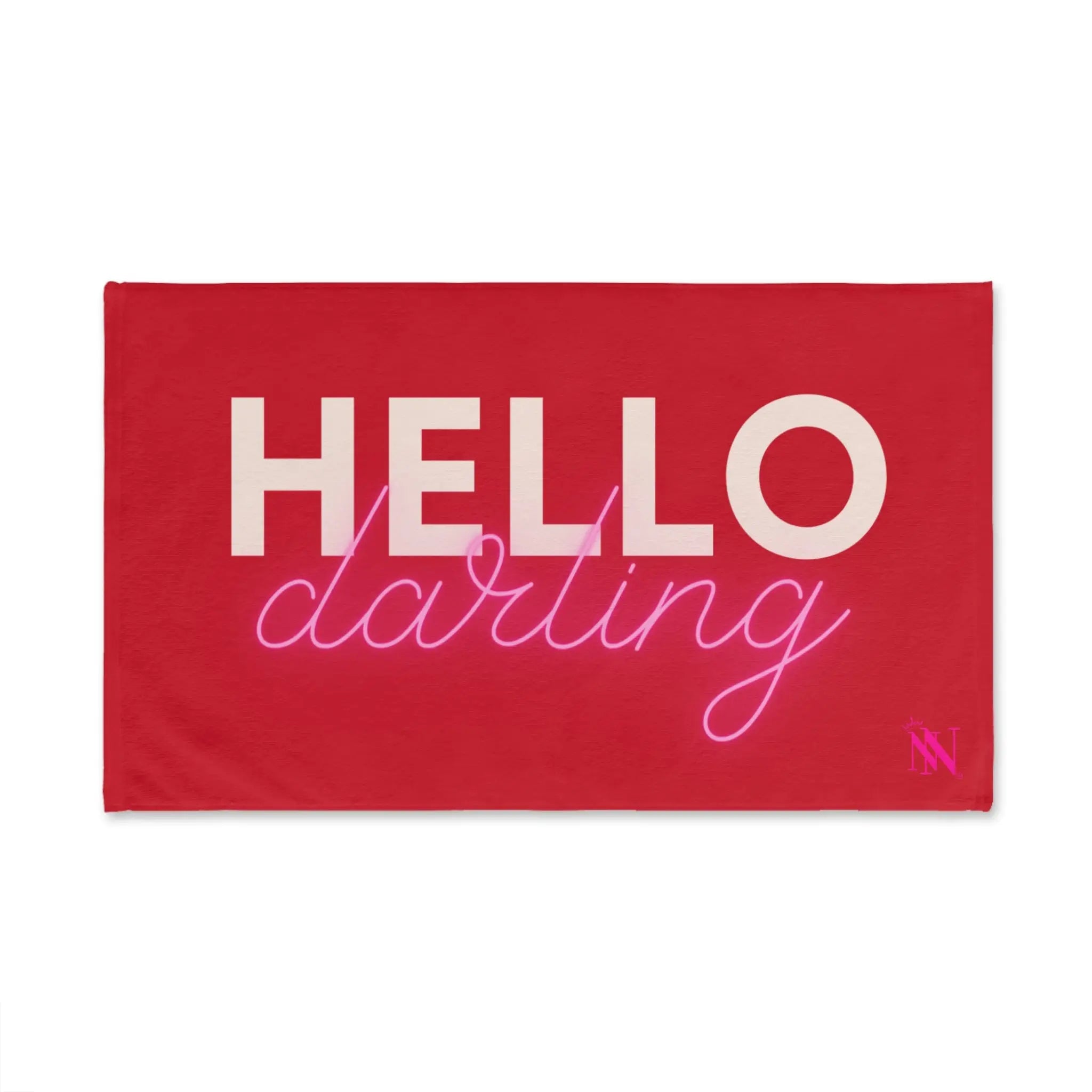 Hello Darling Red | Mix & Match Original Fun-Flirty Lovers’ Towels