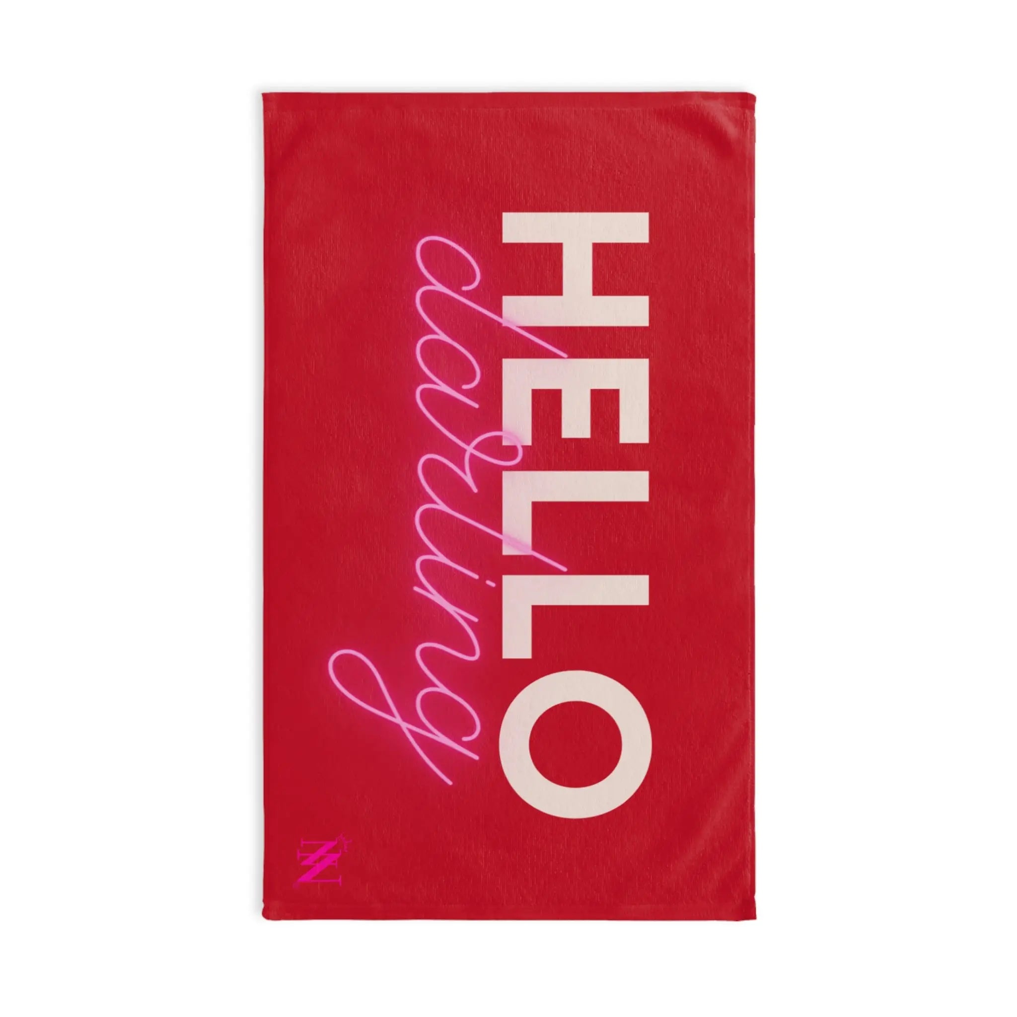 Hello Darling Red | Mix & Match Original Fun-Flirty Lovers’ Towels