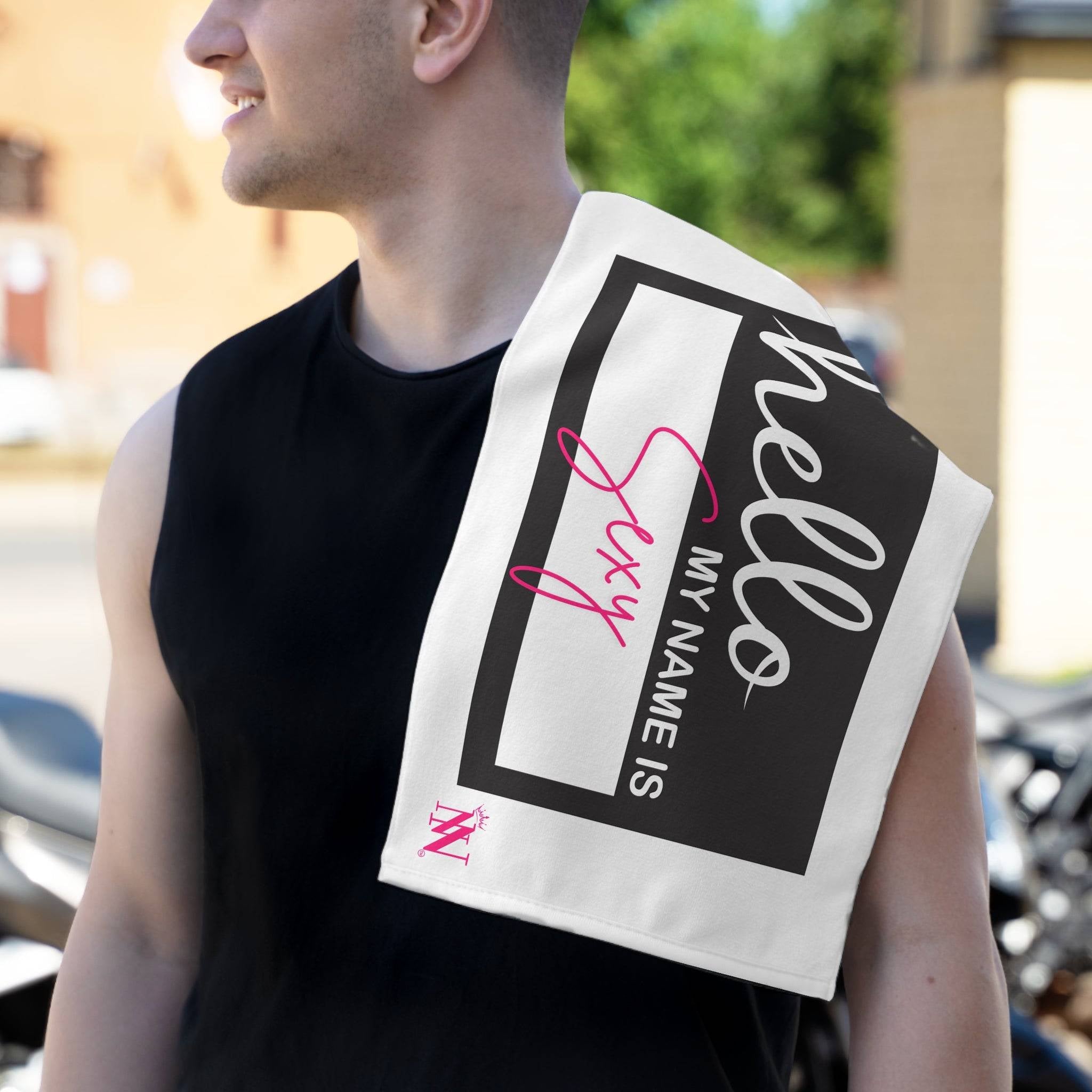 Hello My Name Is Sexy | Mix & Match Soft Fun-Flirty Lovers’ Towels