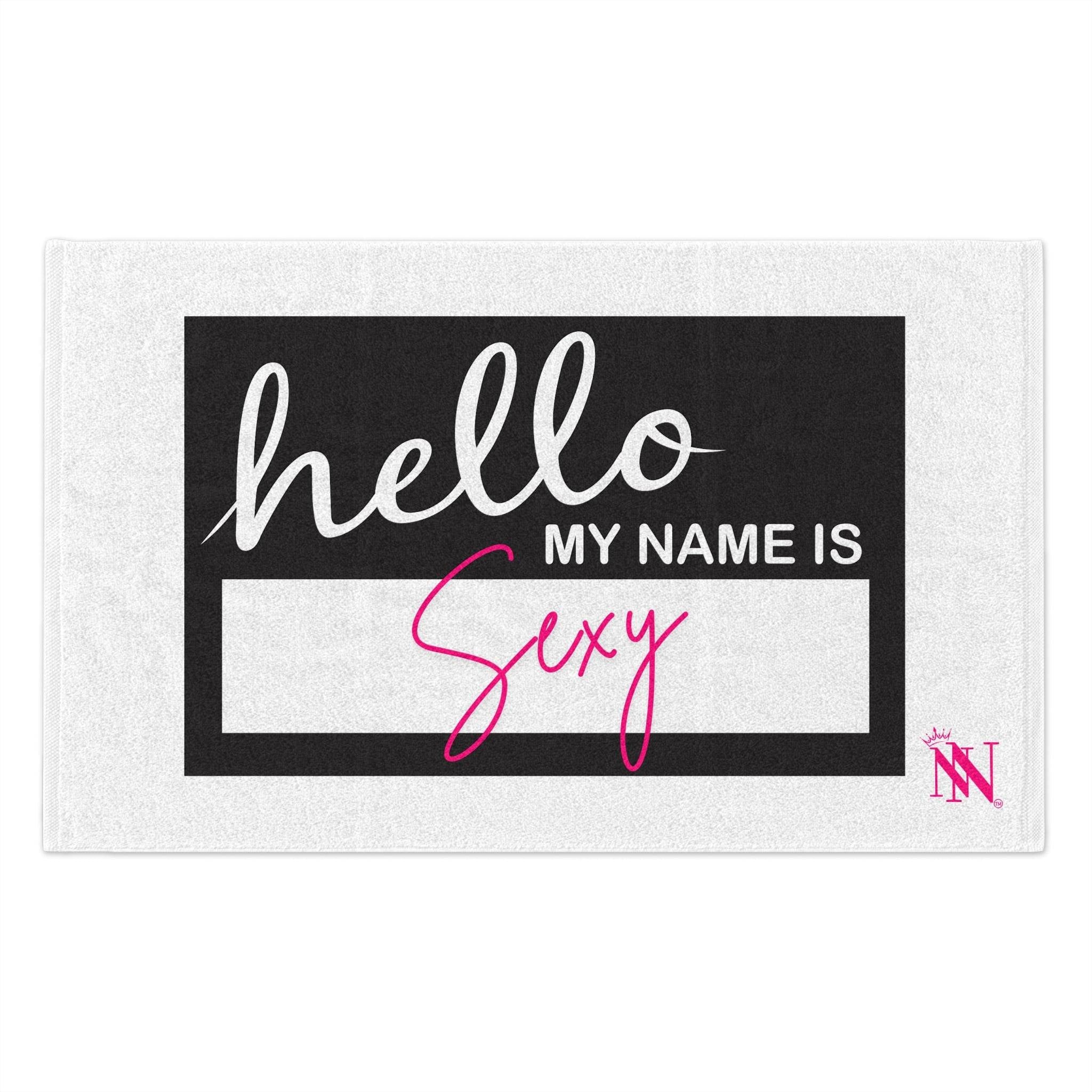 Hello My Name Is Sexy | Mix & Match Soft Fun-Flirty Lovers’ Towels