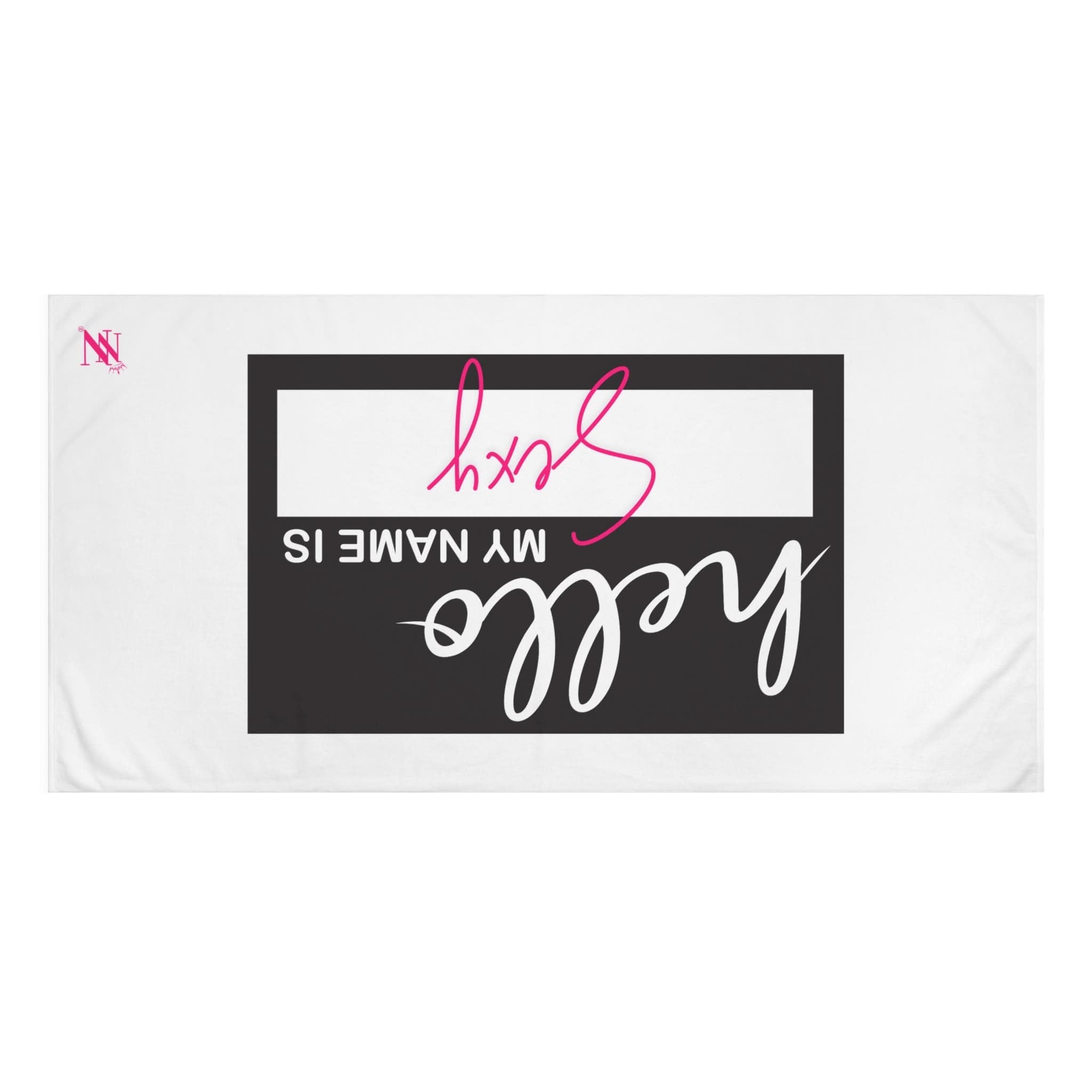 Hello My Name Is Sexy Tag | Mix & Match Naughty XL Fun-Flirty Lovers’ Towels