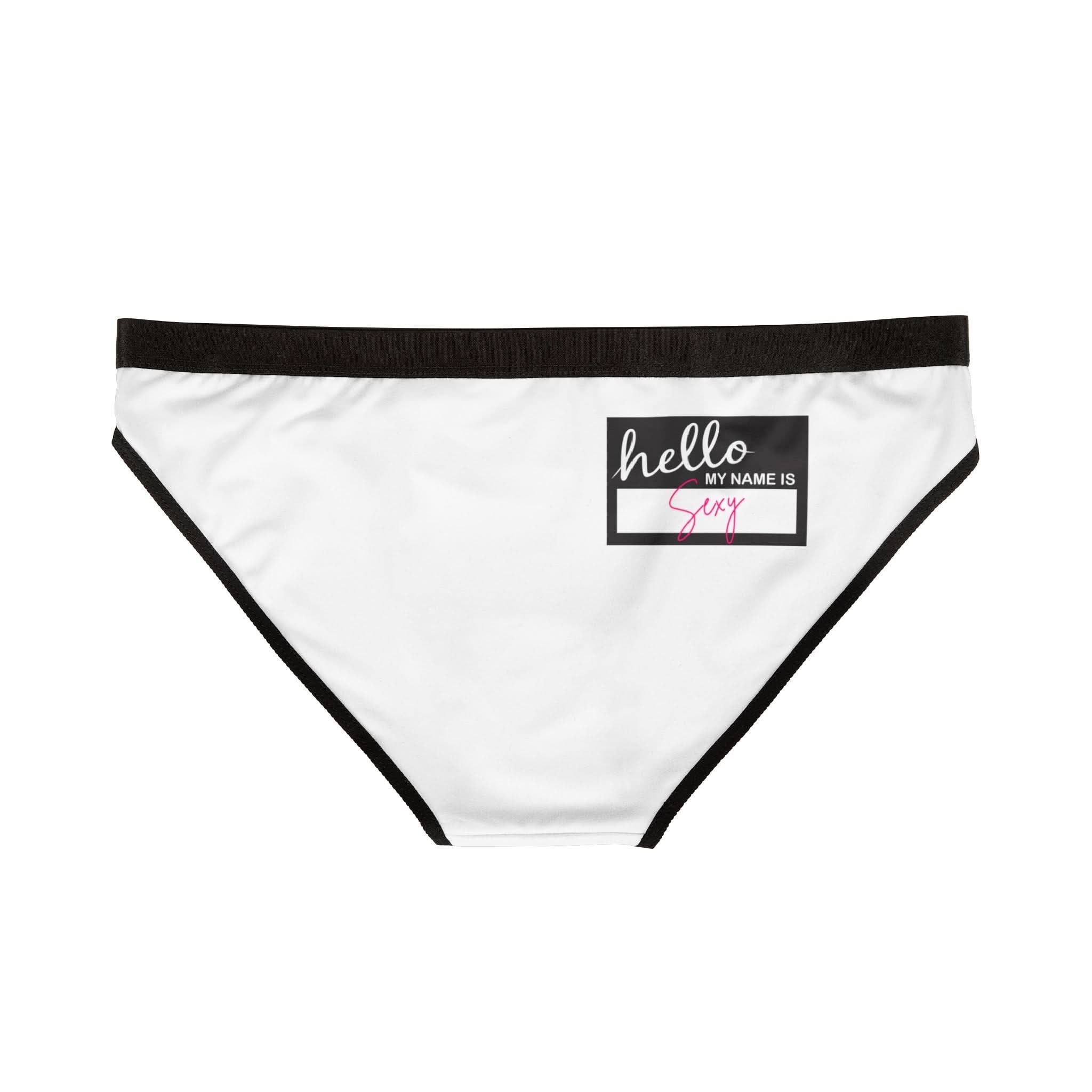 Hello My Name Is Sexy Tag | Mix & Match Women’s Fun-Flirty Lovers’ Panties