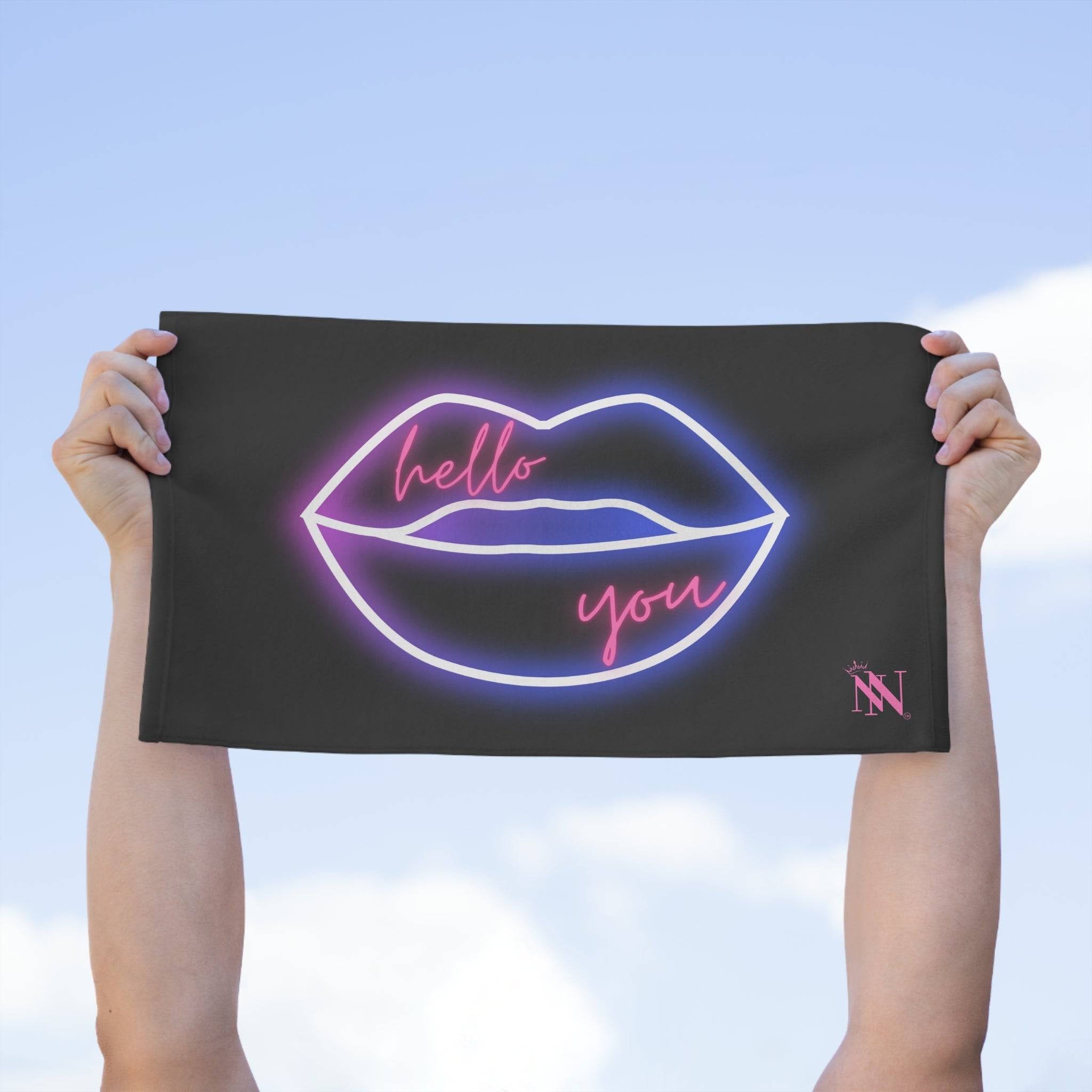 Hello You Neon | Mix & Match Soft Fun-Flirty Lovers’ Towels