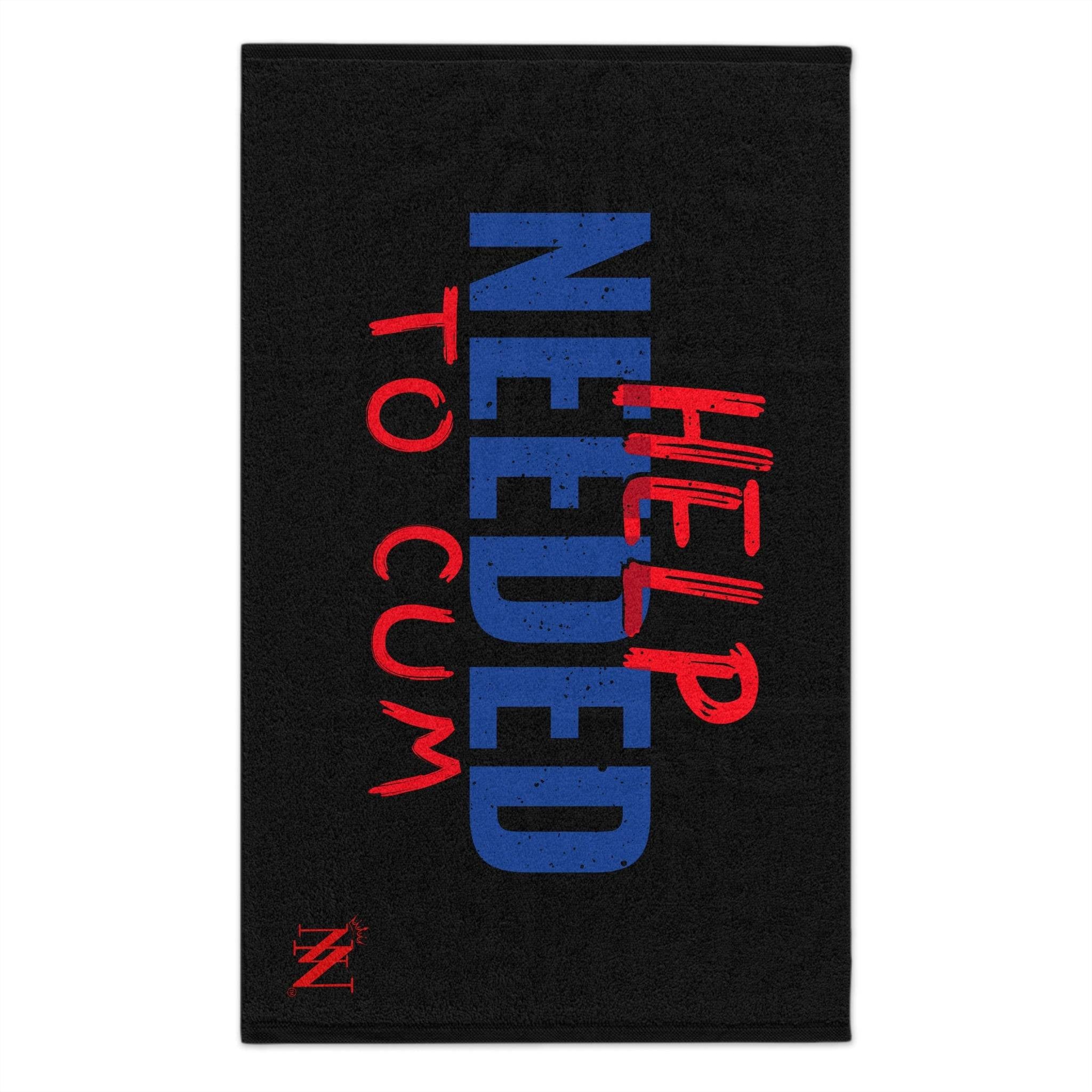 Help Needed to Cum Black Mix Match Soft Sex Towels | Flirty Lovers’ Gifts