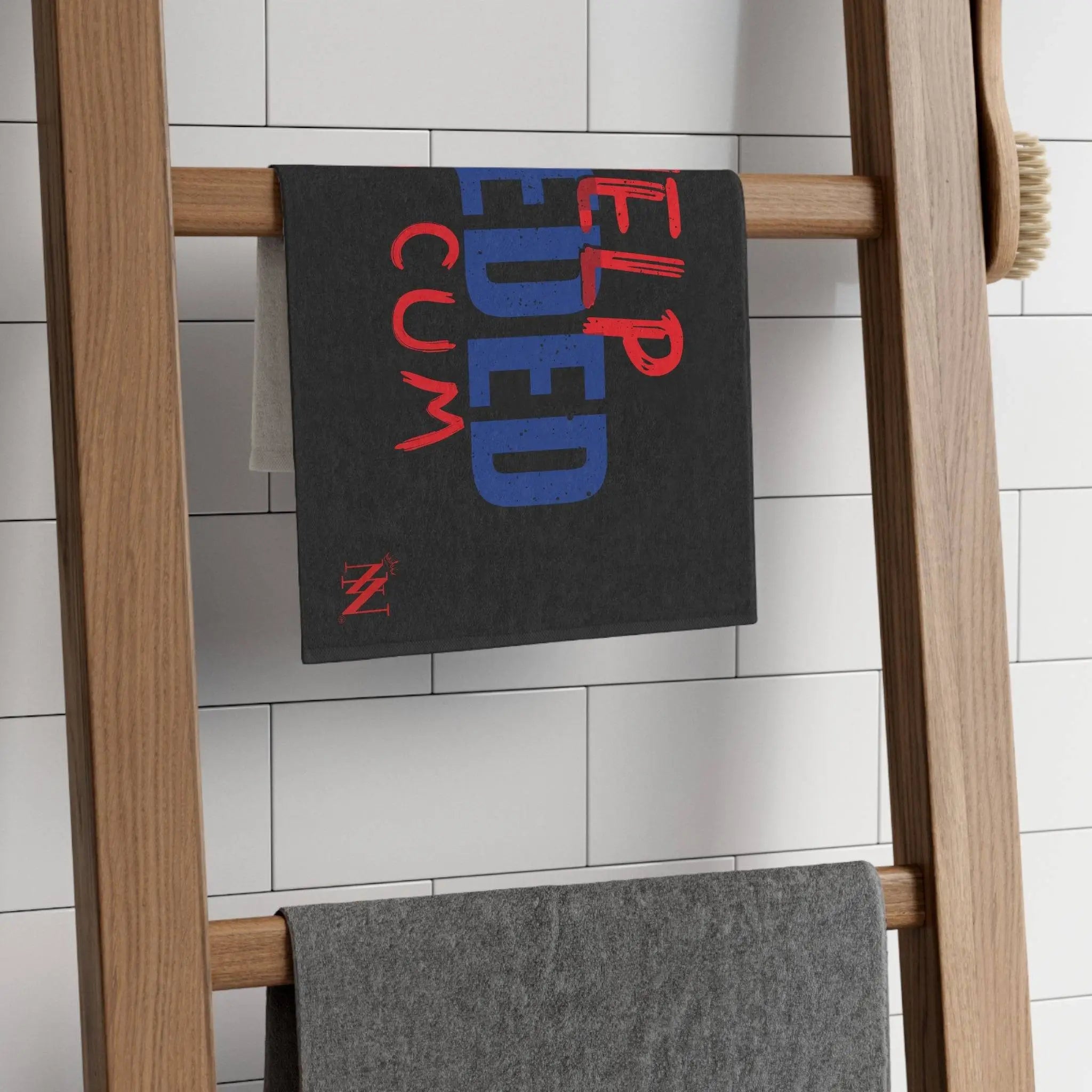 Help Needed to Cum Black Mix Match Soft Sex Towels | Flirty Lovers’ Gifts