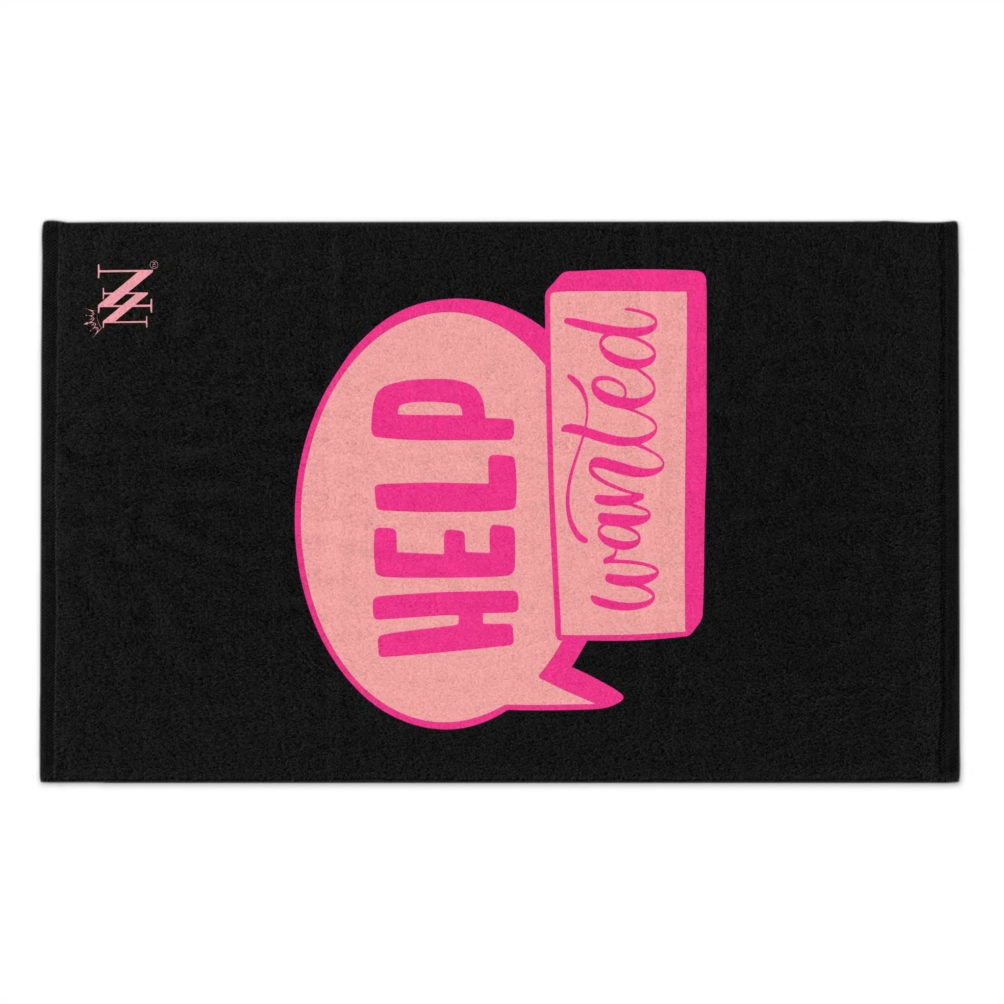 Help Wanted Black Mix & Match Soft Sex Towels | Flirty Lovers’ Gifts