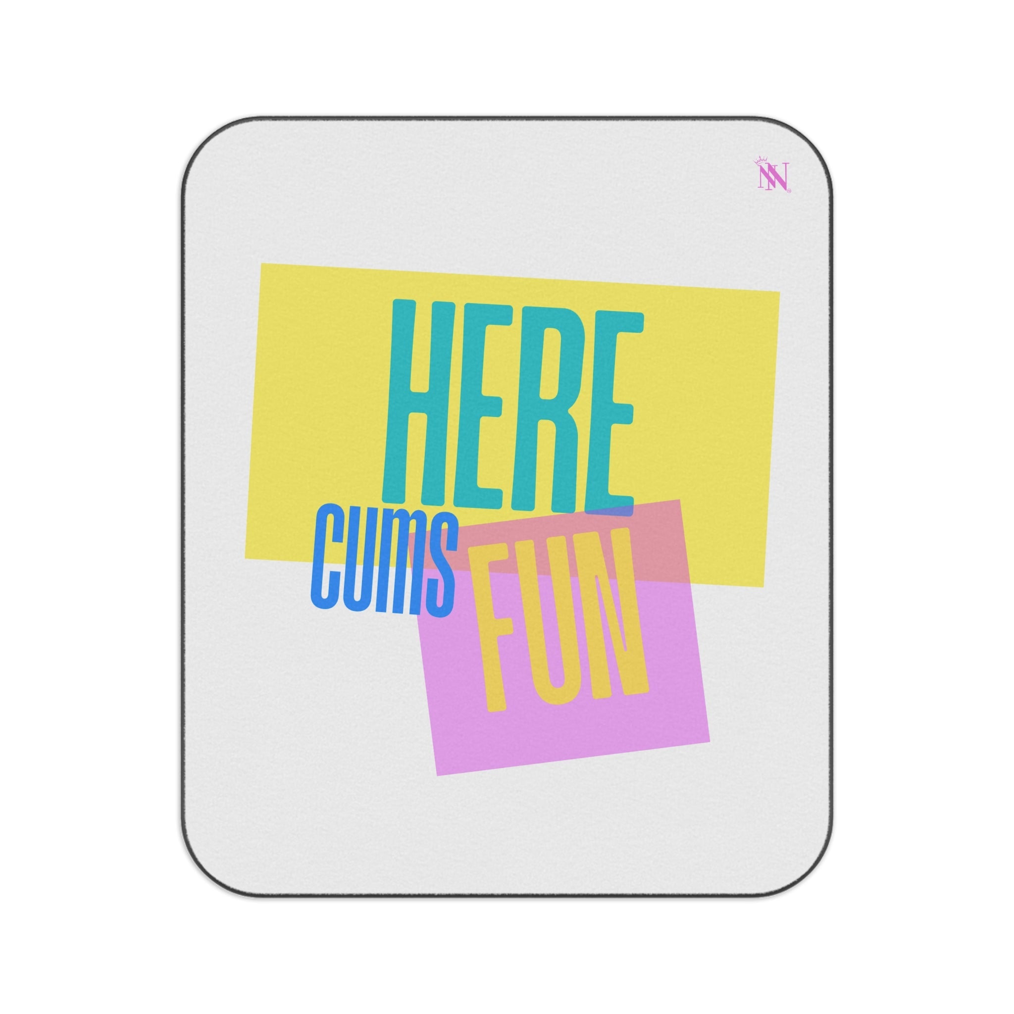 Here Cums Fun | Mix Match Fun-Flirty Lovers’ Water-Resistant Blankets