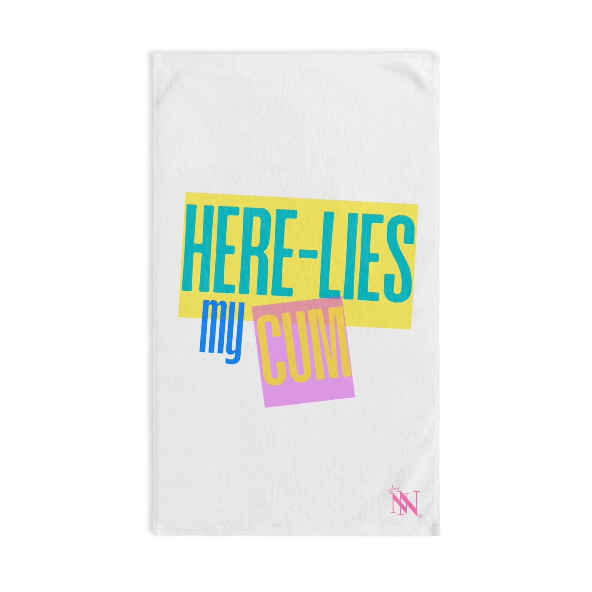 Here Lies My Cum | Mix & Match Original Fun-Flirty Lovers’ Towels