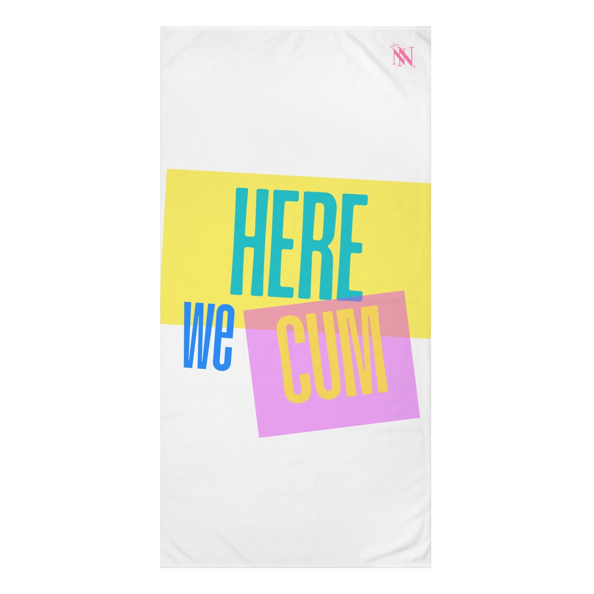 Here We Cum | Mix & Match XL Fun-Flirty Lovers’ Towels