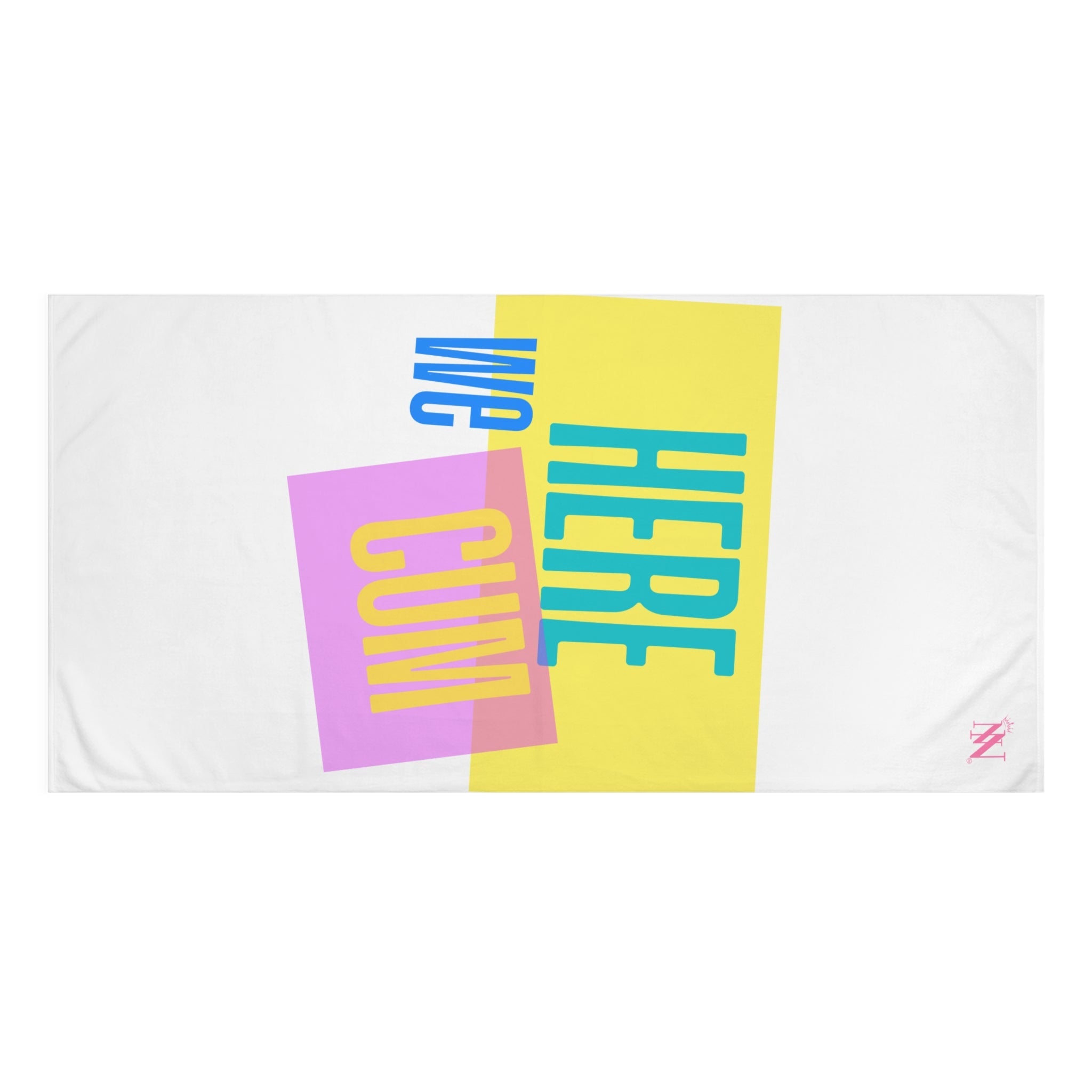 Here We Cum | Mix & Match XL Fun-Flirty Lovers’ Towels