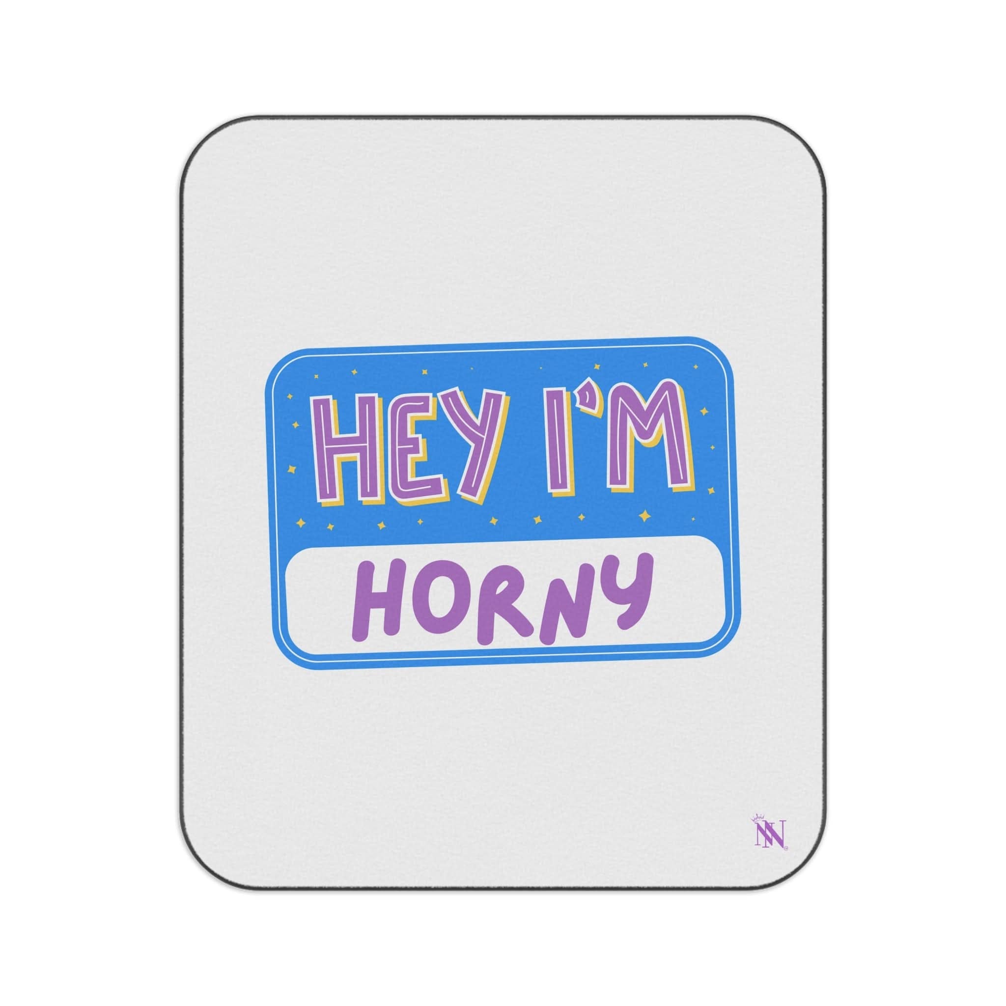 Hey I’m Horny | Mix Match Fun-Flirty Lovers’ Water-Resistant Blankets