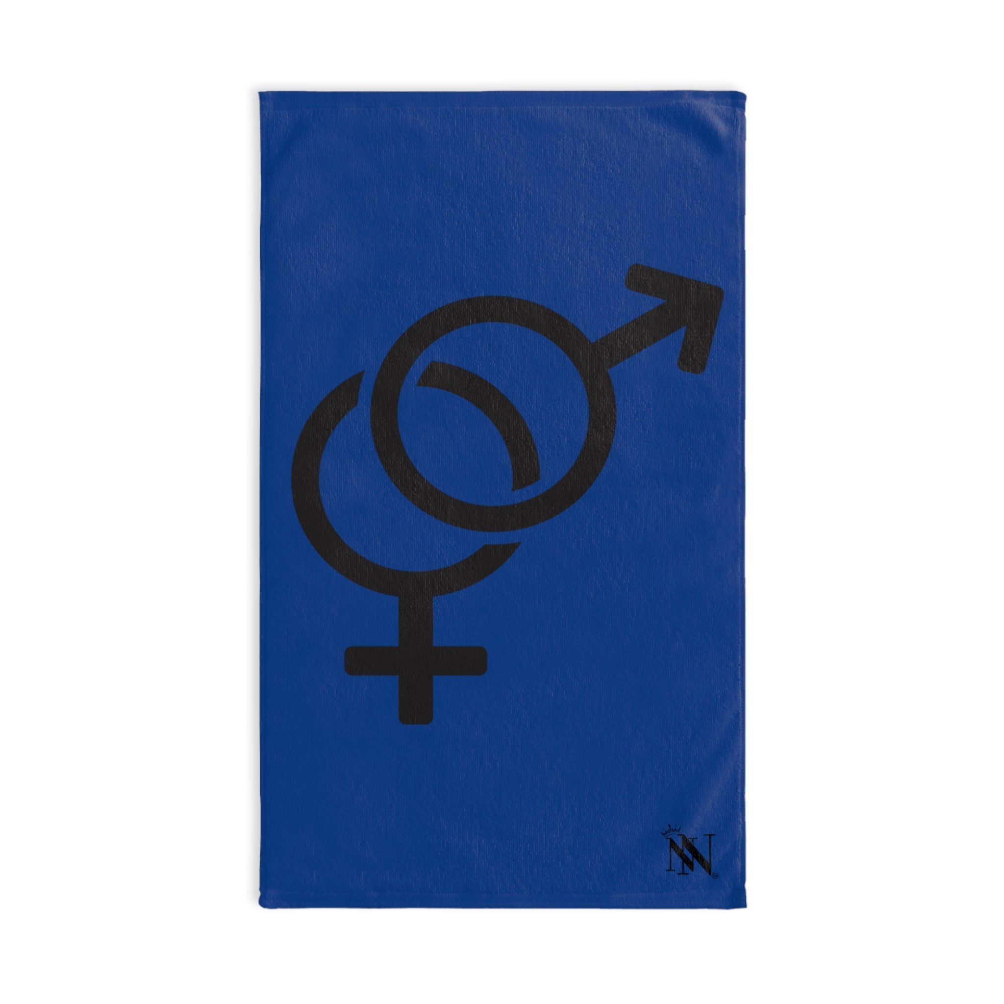 Him Her Gender Signs Blue | Mix & Match Original Fun-Flirty Lovers’ Towels