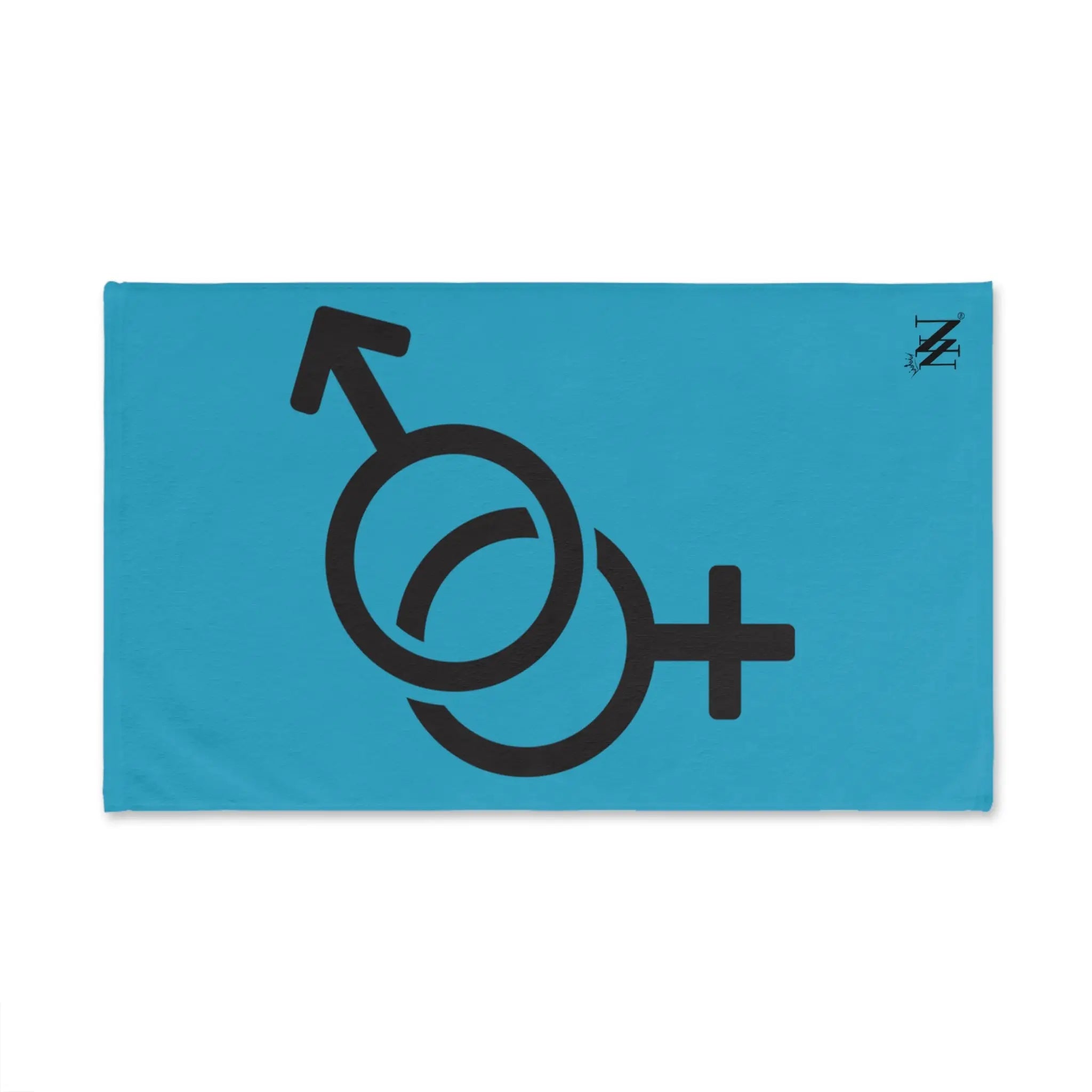 Him Her Gender Signs Turquoise | Mix & Match Original Fun-Flirty Lovers’ Towels