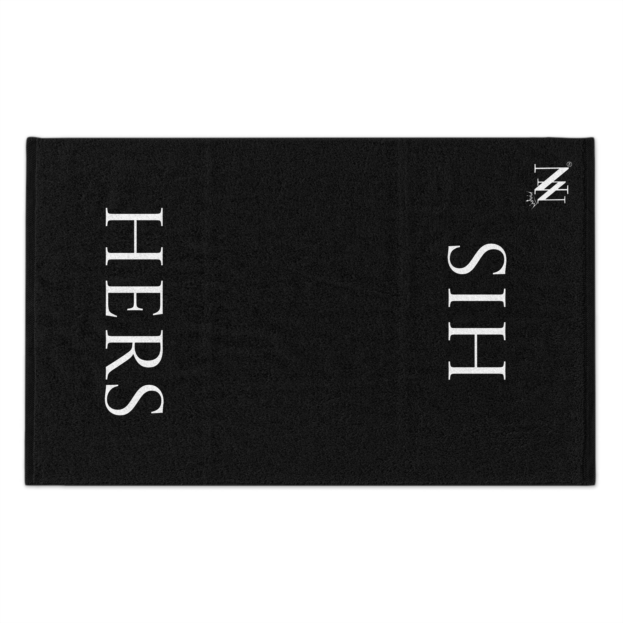 His Hers Shareable Black Mix & Match Soft Sex Towels | Flirty Lovers’ Gifts
