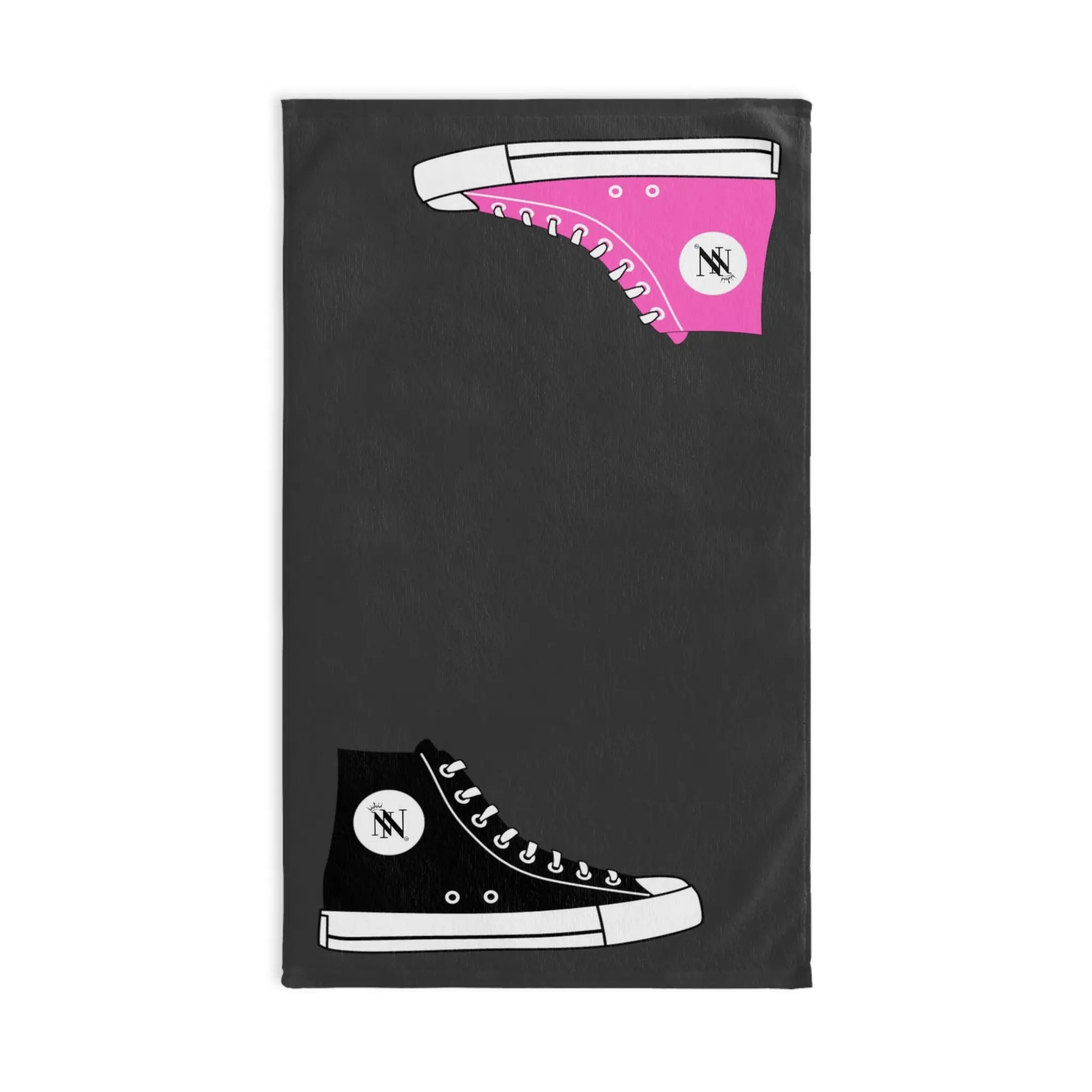 His Hers Sneaker Shareable Dark Grey | Mix & Match Original Fun-Flirty Lovers’ Towels