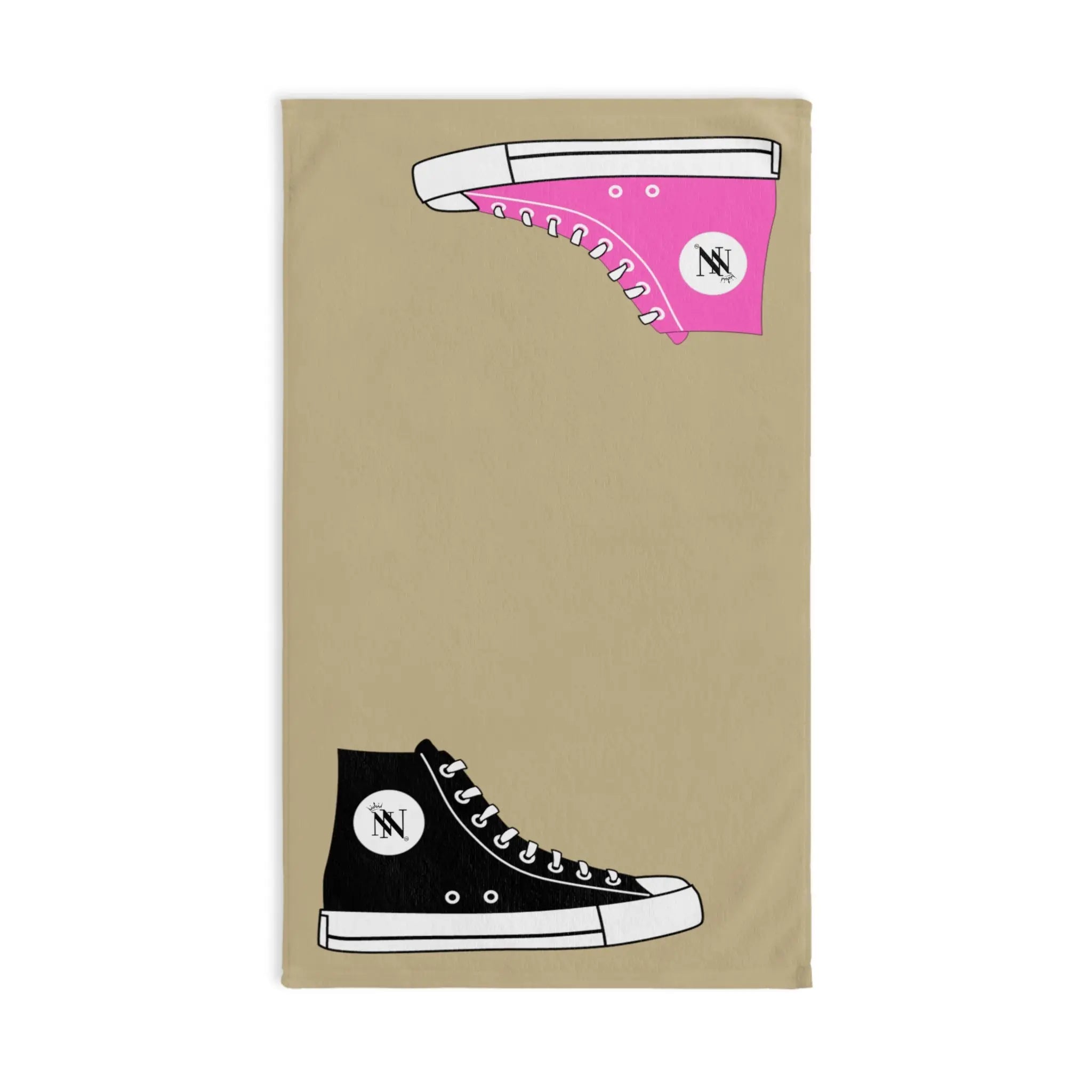 His Hers Sneaker Shareable Gold | Mix & Match Original Fun-Flirty Lovers’ Towels