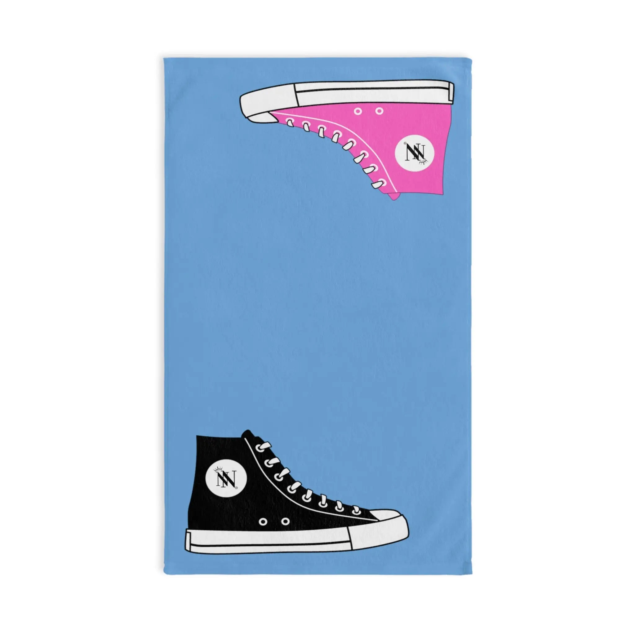 His Hers Sneaker Shareable Light Blue | Mix & Match Original Fun-Flirty Lovers’ Towels