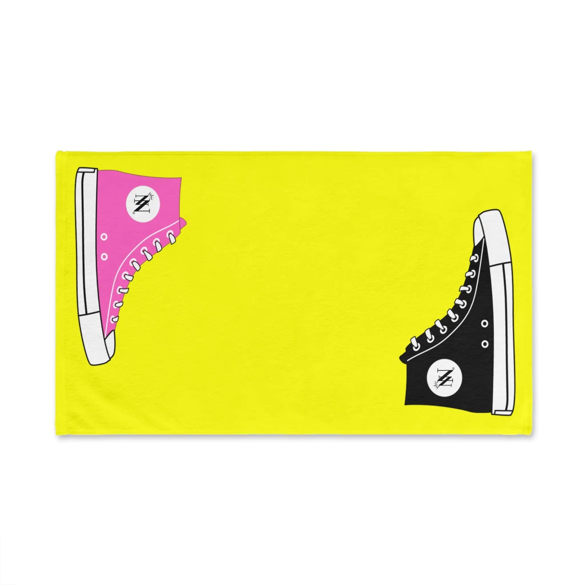 His Hers Sneaker Shareable Neon Yellow | Mix & Match Original Fun-Flirty Lovers’ Towels