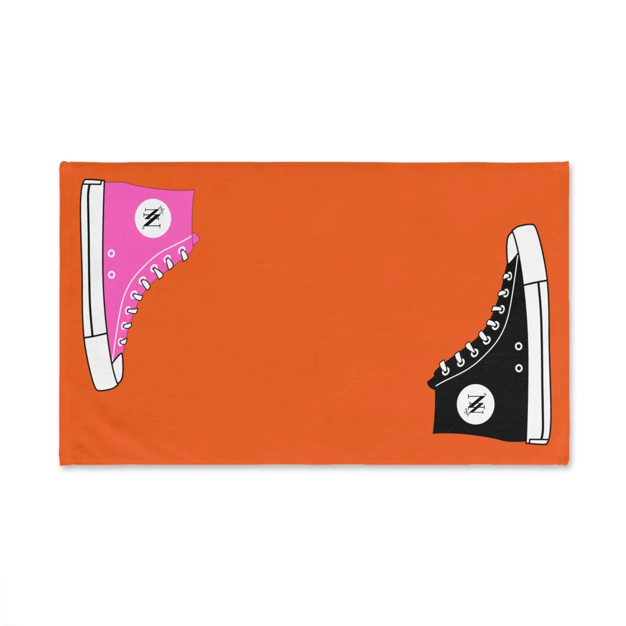 His Hers Sneaker Shareable Orange | Mix & Match Original Fun-Flirty Lovers’ Towels
