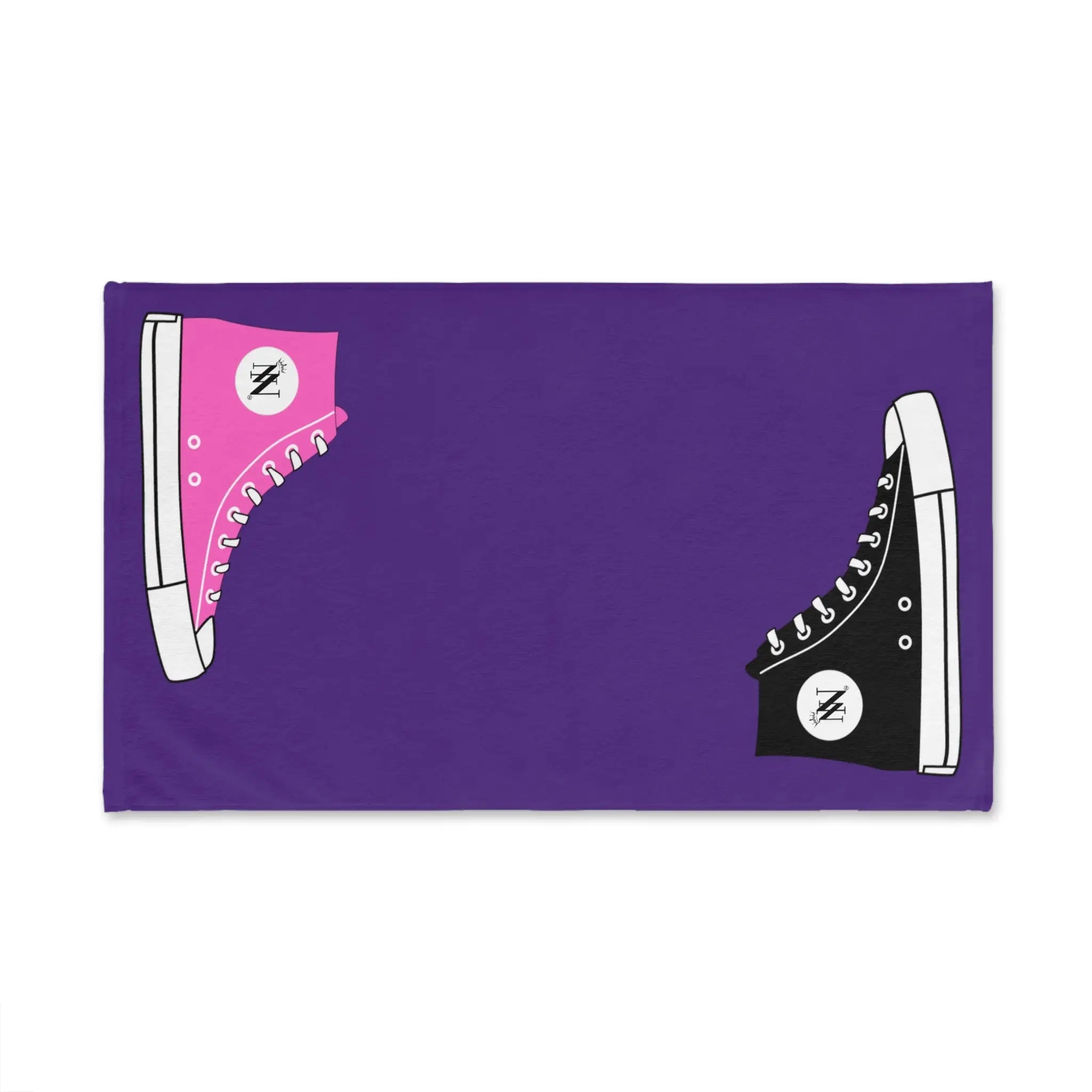 His Hers Sneaker Shareable Purple | Mix & Match Original Fun-Flirty Lovers’ Towels