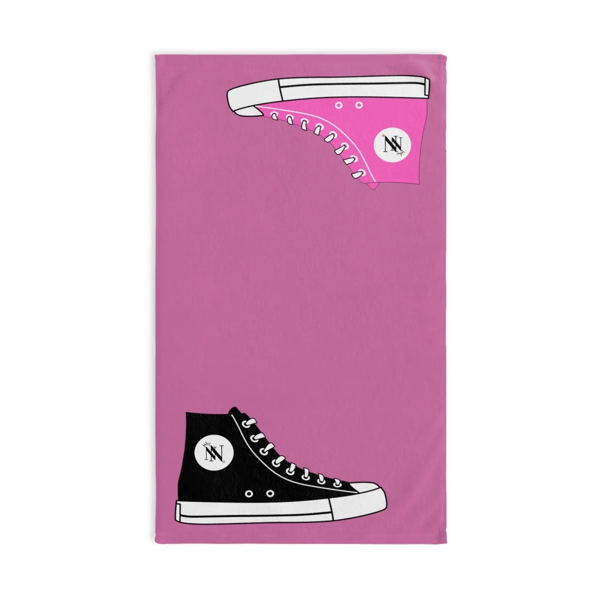 His Hers Sneaker Shareable Soft Pink | Mix & Match Original Fun-Flirty Lovers’ Towels