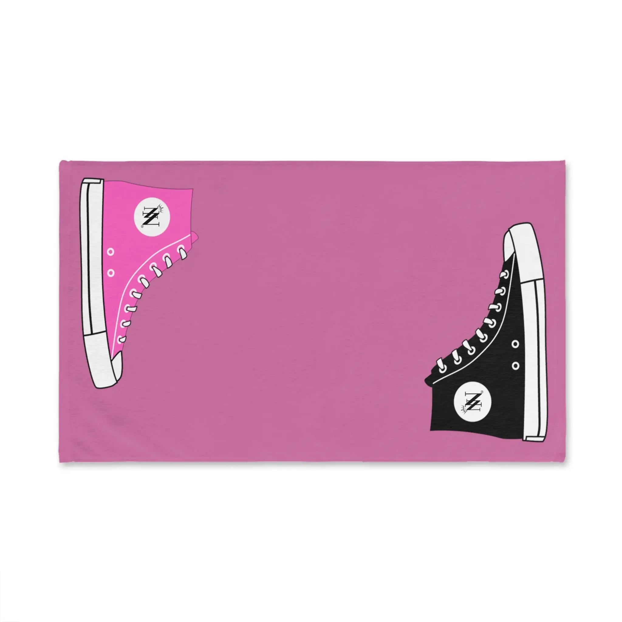 His Hers Sneaker Shareable Soft Pink | Mix & Match Original Fun-Flirty Lovers’ Towels