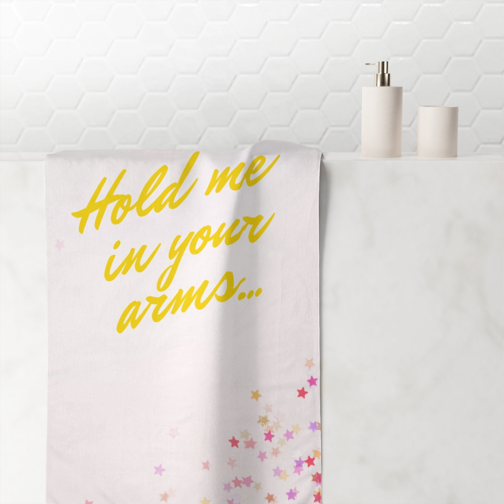 Hold Me in Your Arms | Mix & Match XL Fun-Flirty Lovers’ Towels