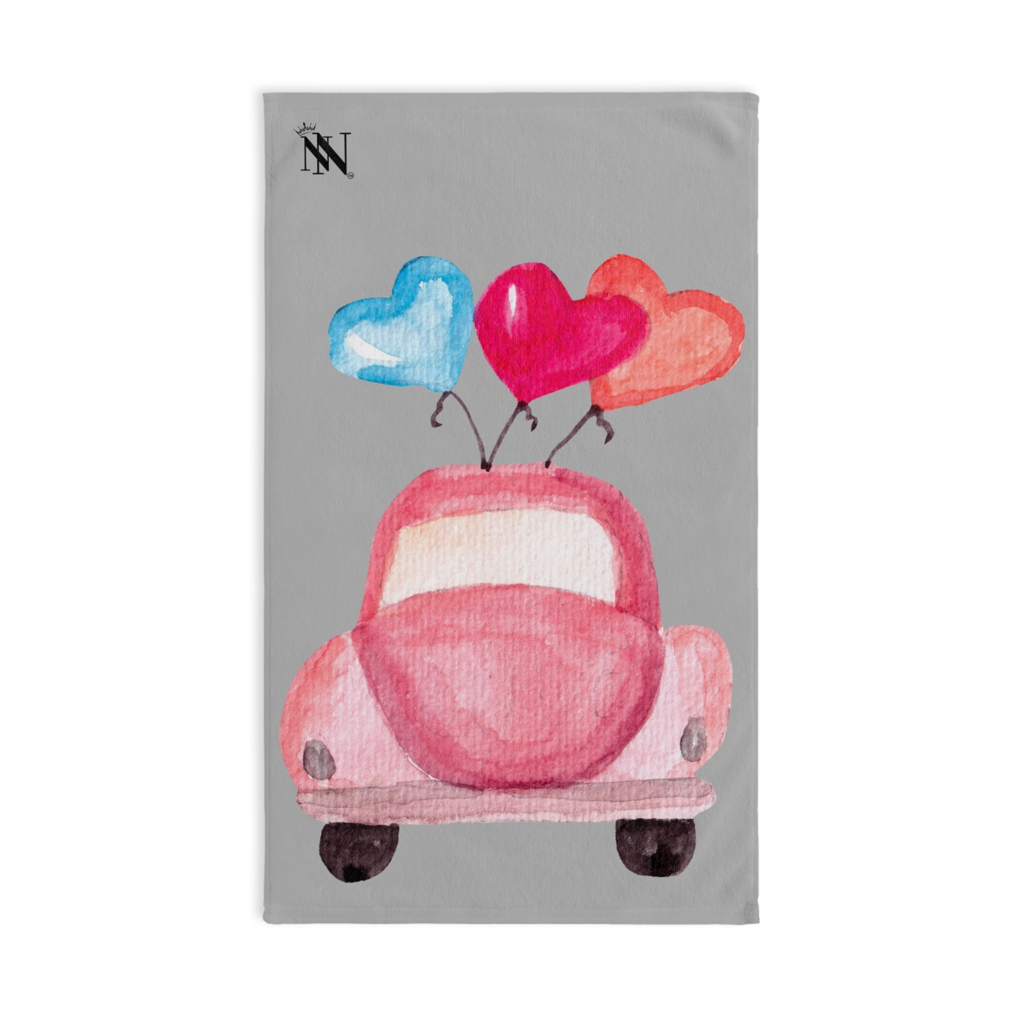 Honeymoon Car Light Grey | Mix & Match Original Fun-Flirty Lovers’ Towels
