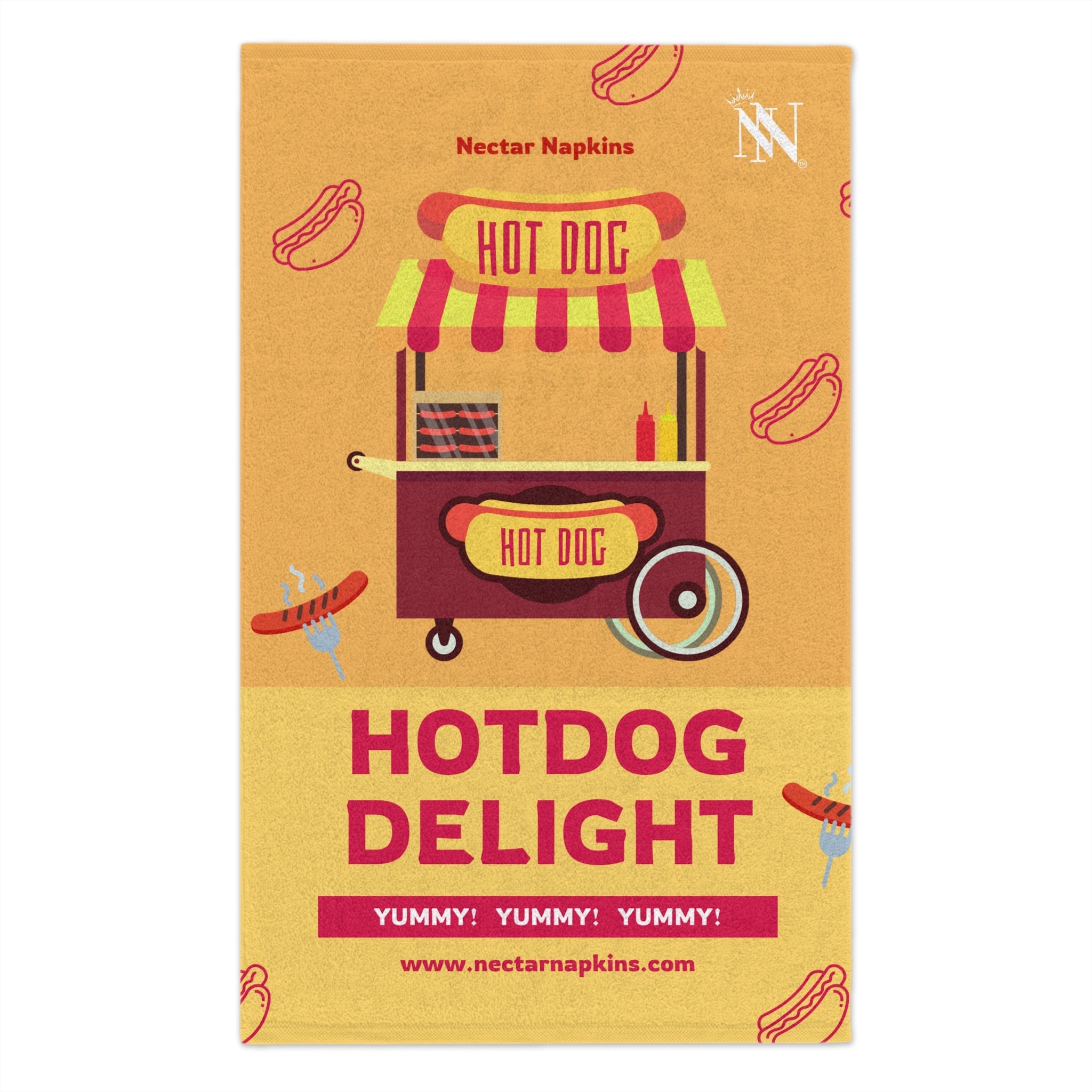 Hot Dog Delight | Mix & Match Soft Fun-Flirty Lovers’ Towels