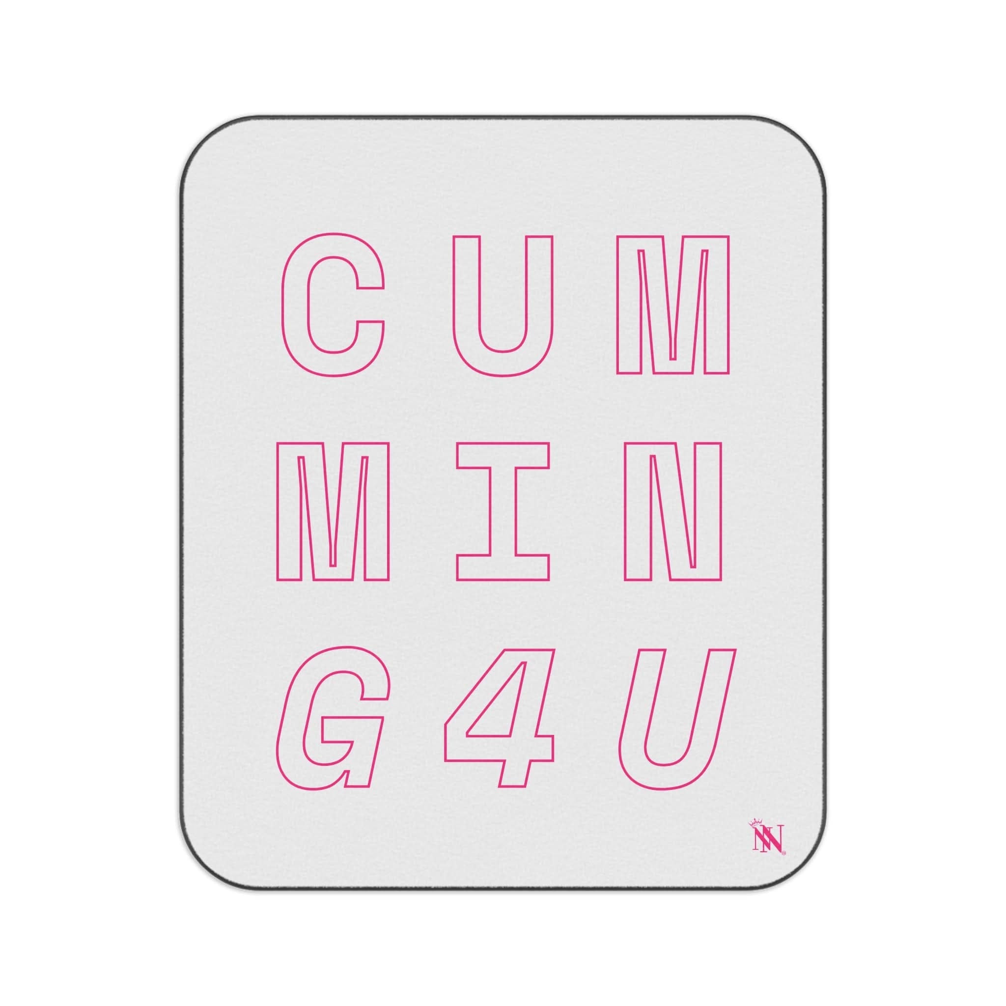 Hot Pink Cumming 4 U | Mix Match Fun-Flirty Lovers’ Water-Resistant Blankets