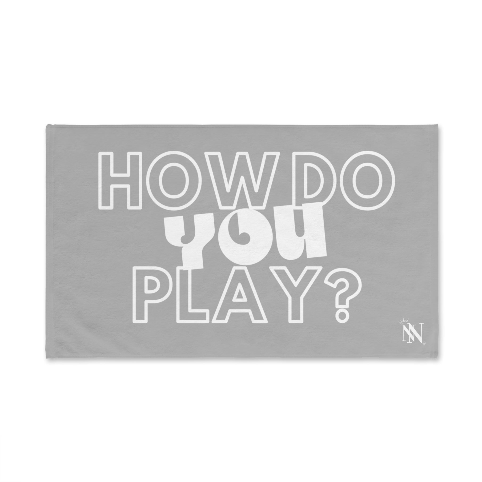 How Do You Play? Light Grey | Mix & Match Original Fun-Flirty Lovers’ Towels