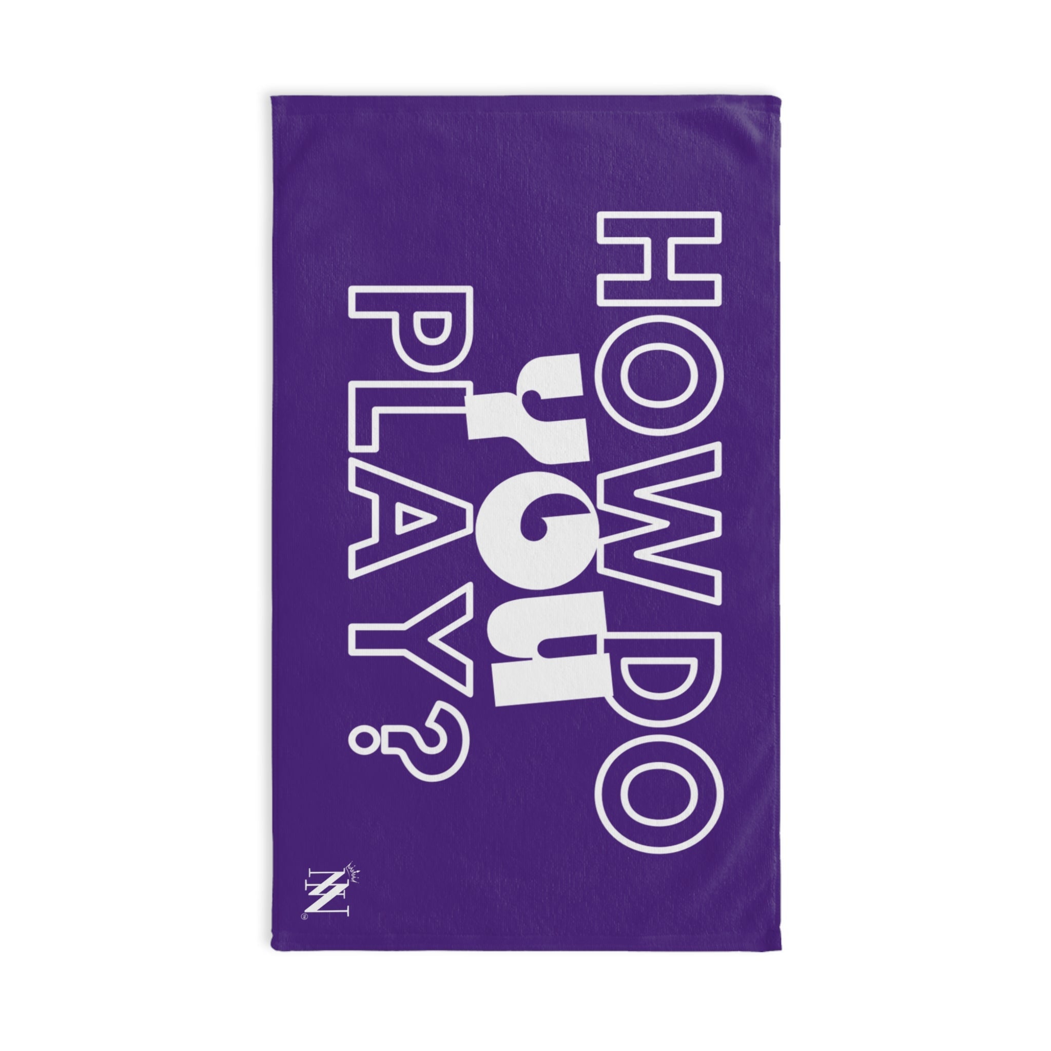 How Do You Play? Purple | Mix & Match Original Fun-Flirty Lovers’ Towels