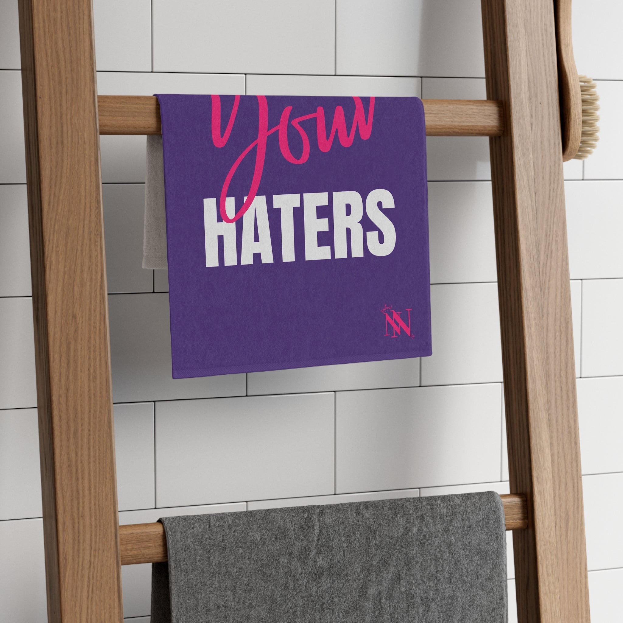Hug Your Haters Purple | Mix & Match Soft Fun-Flirty Lovers’ Towels