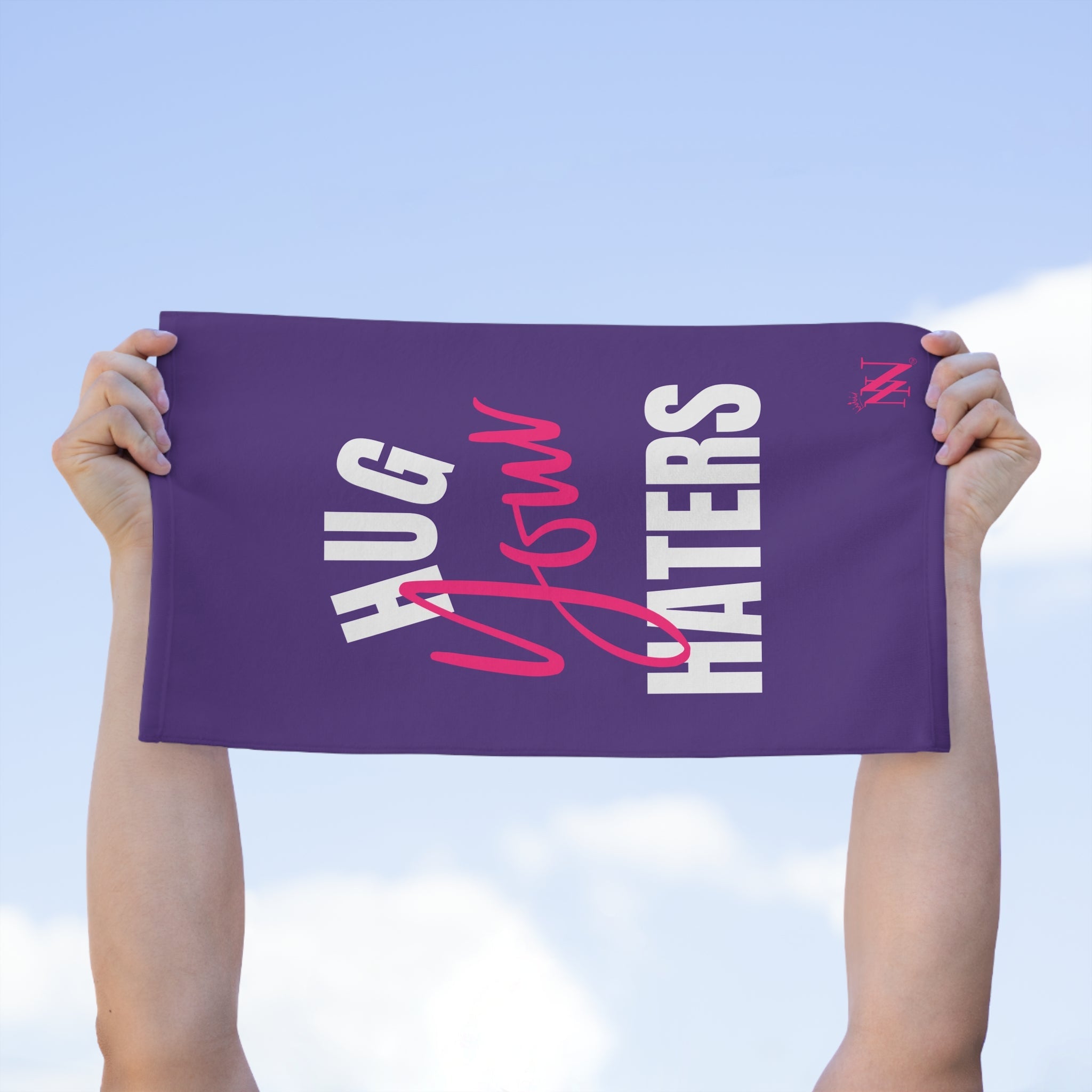 Hug Your Haters Purple | Mix & Match Soft Fun-Flirty Lovers’ Towels
