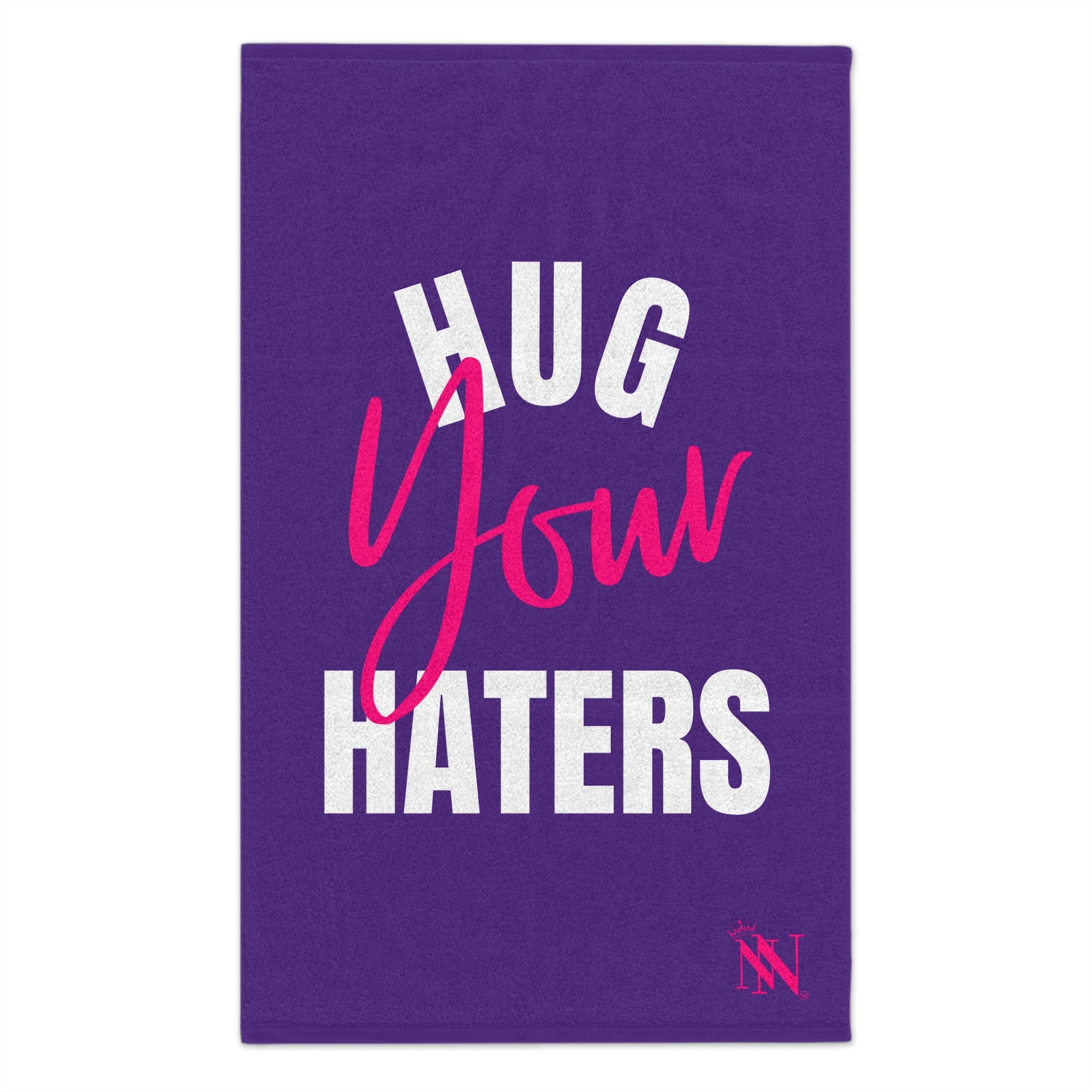 Hug Your Haters Purple | Mix & Match Soft Fun-Flirty Lovers’ Towels