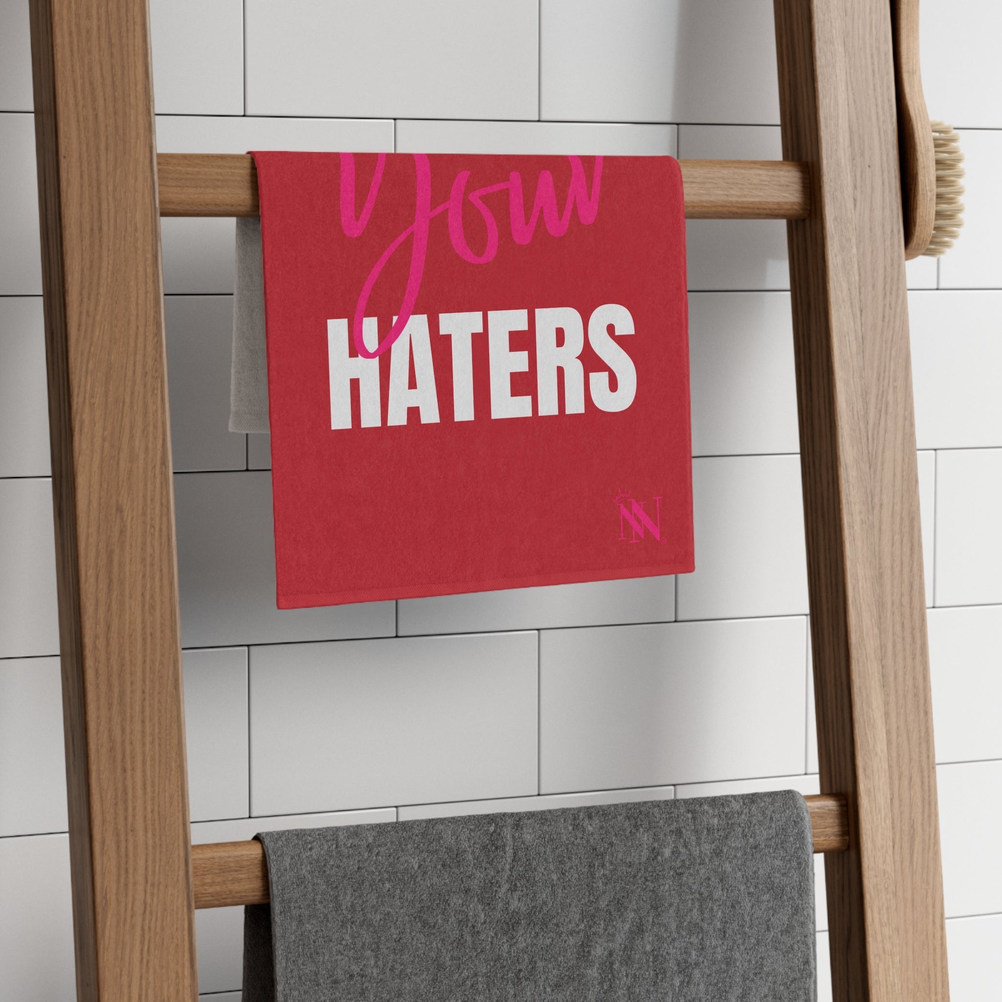 Hug Your Haters Red | Mix & Match Soft Fun-Flirty Lovers’ Towels