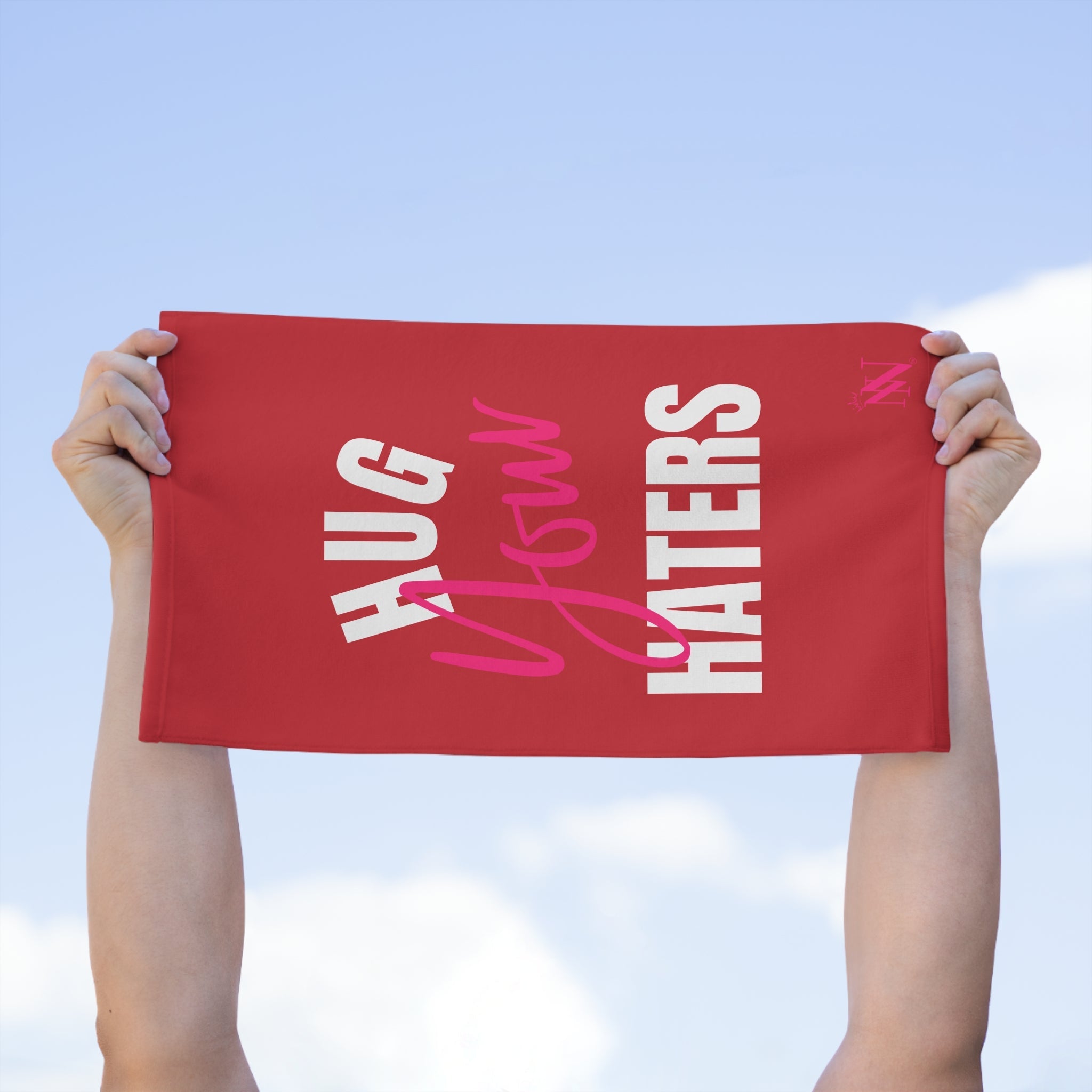Hug Your Haters Red | Mix & Match Soft Fun-Flirty Lovers’ Towels