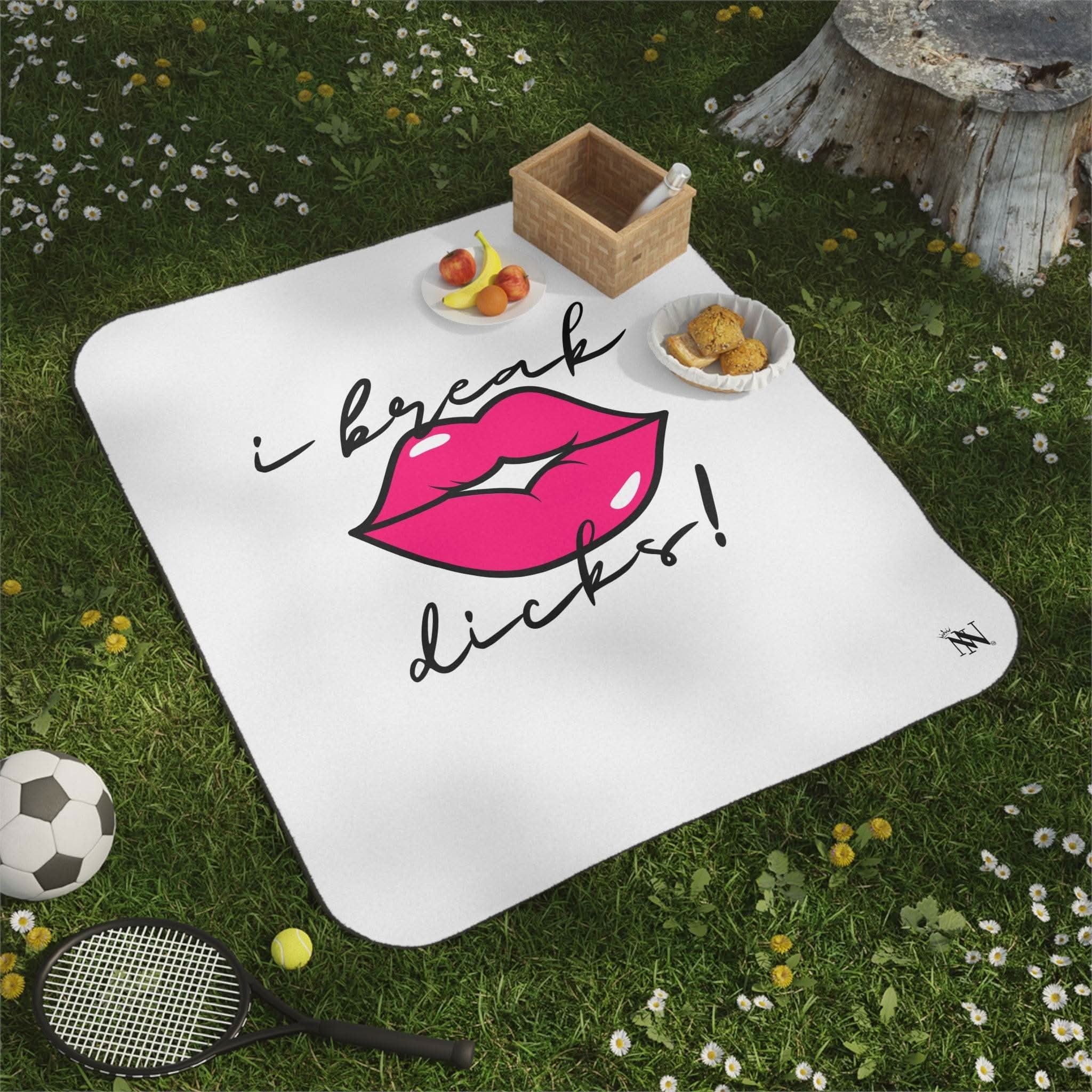 I Break Dicks! | Mix Match Fun-Flirty Lovers’ Water-Resistant Blankets