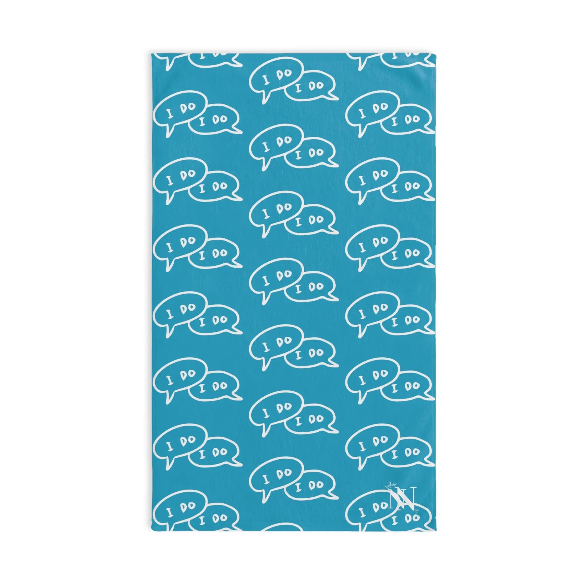 I Do I Do! Pattern Light Grey | Mix & Match Original Fun-Flirty Lovers’ Towels