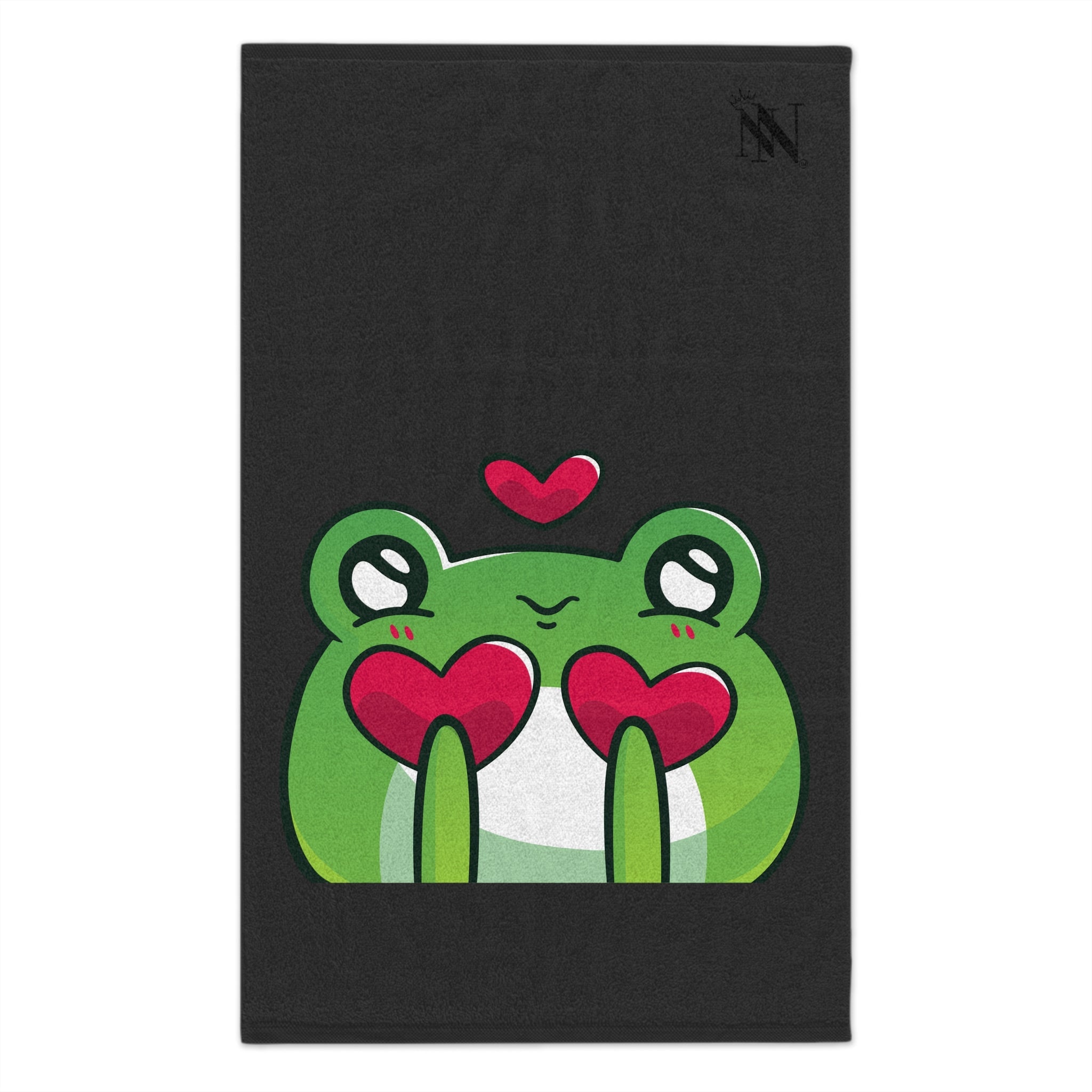 I Froggin’ Love You! Dark Grey | Mix & Match Soft Fun-Flirty Lovers’ Towels