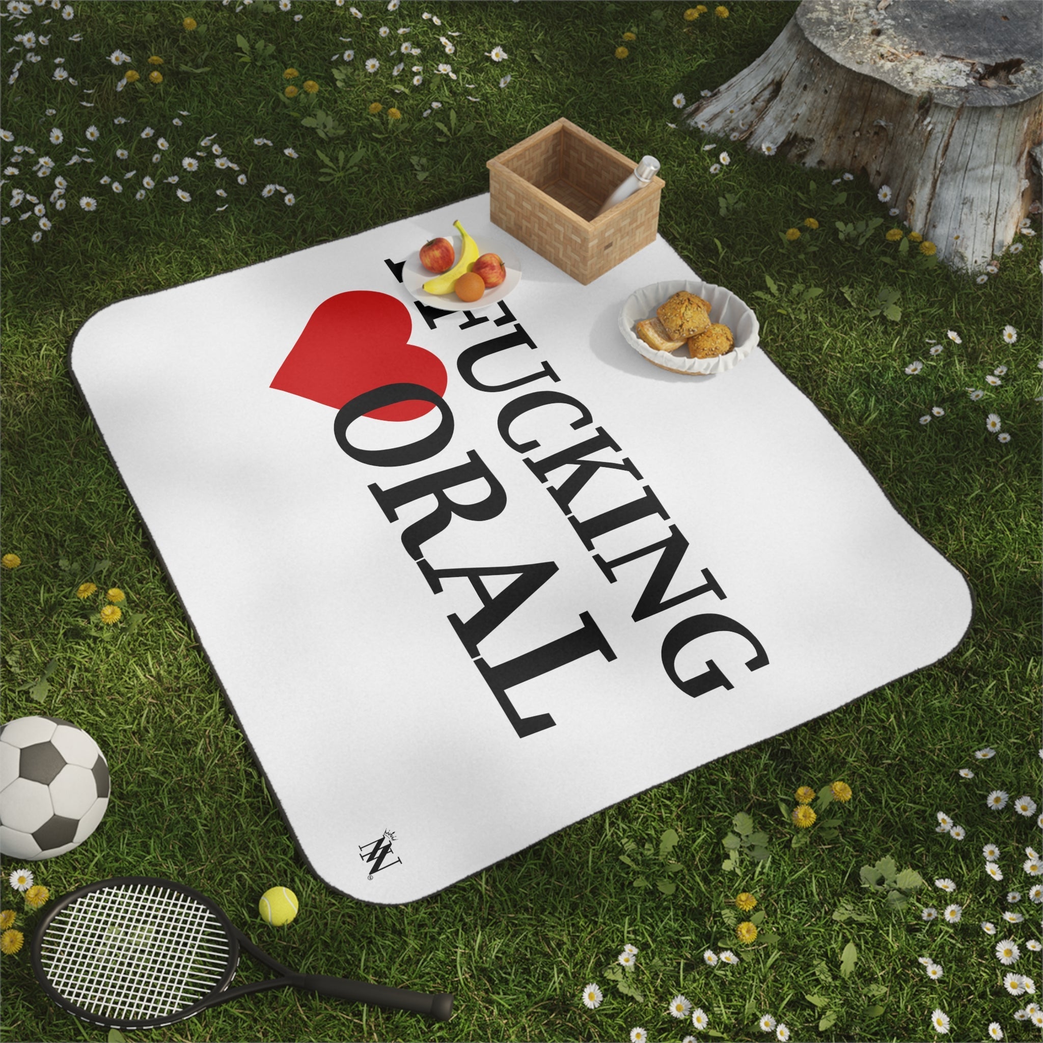 I Fucking Love Oral | Mix Match Fun-Flirty Lovers’ Water-Resistant Blankets