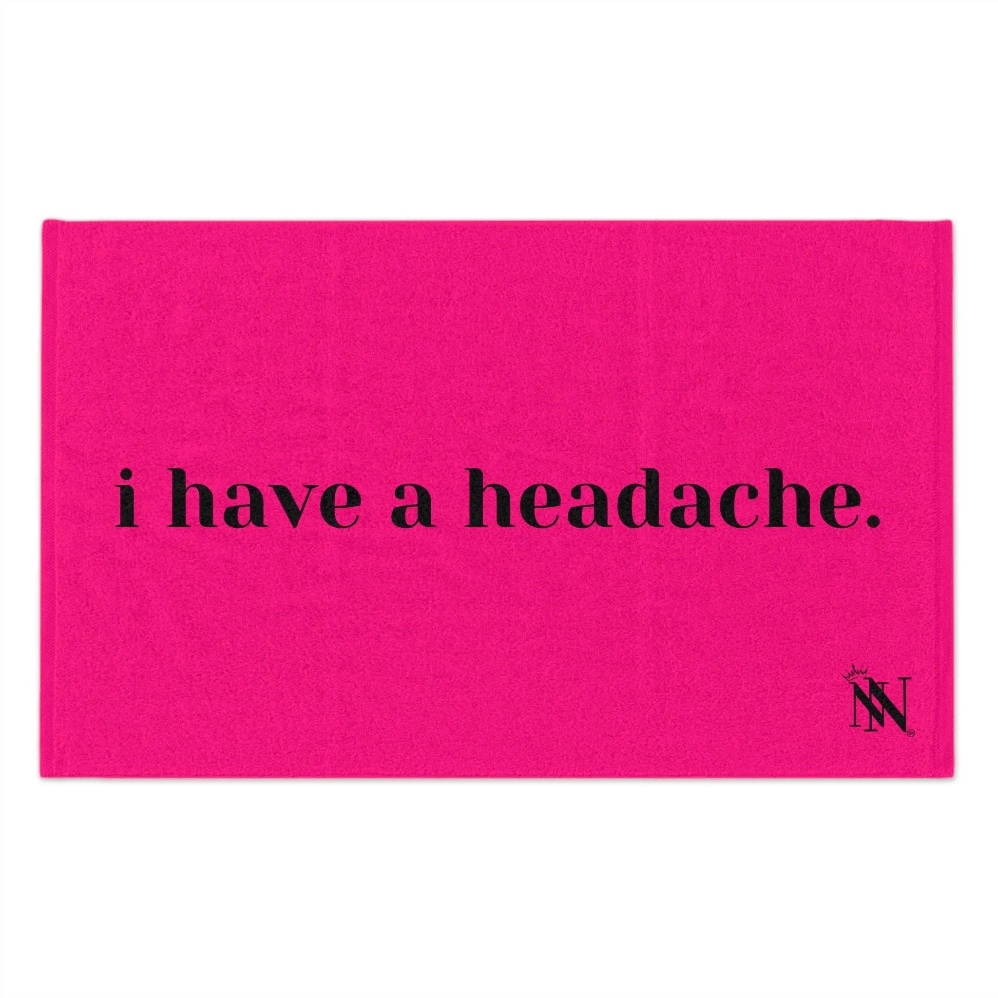 I Have a Headache Pink Mix Match Soft Sex Towels | Flirty Lovers’ Gifts