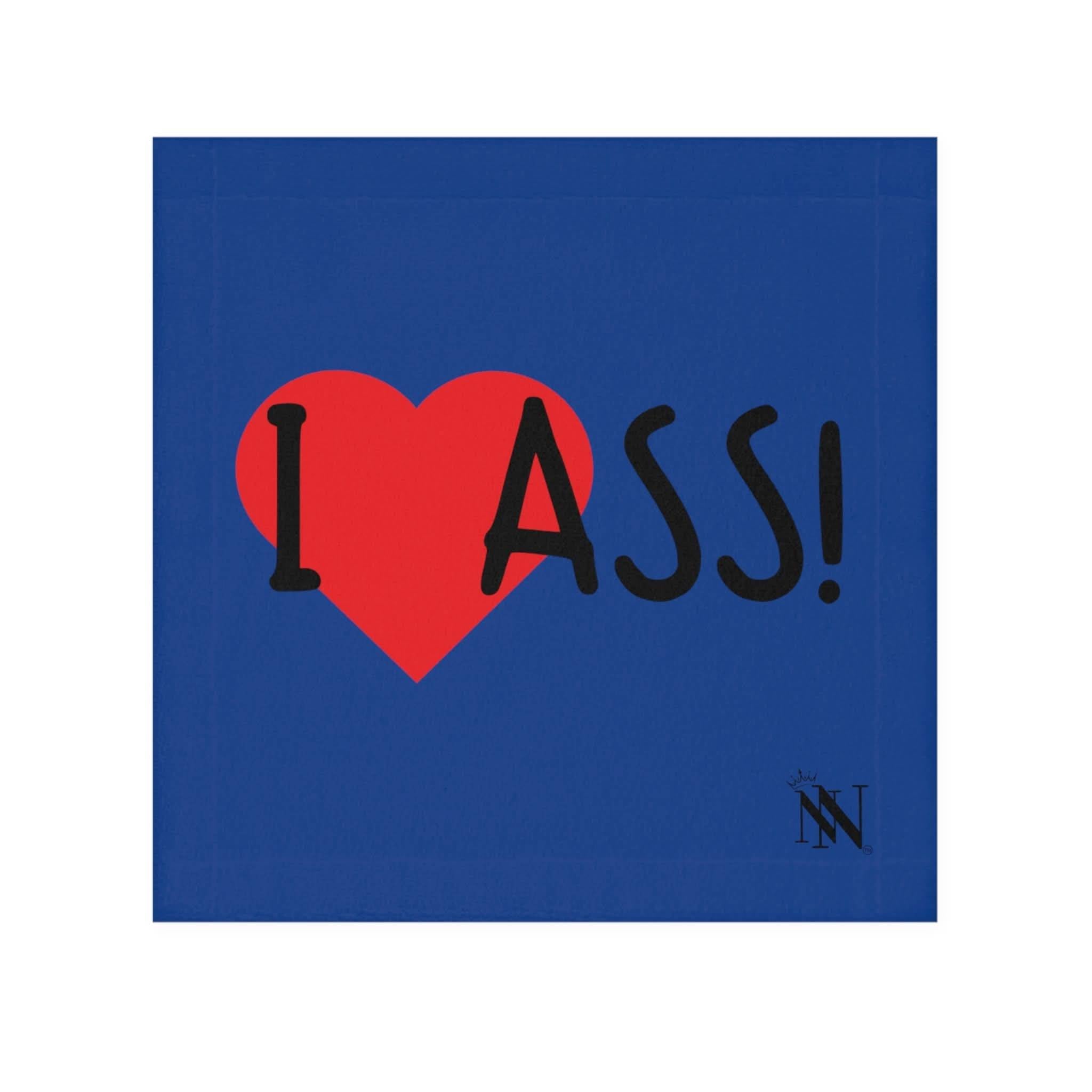 I Love Ass! Blue | Mix & Match Fun-Flirty Lovers’ Towels