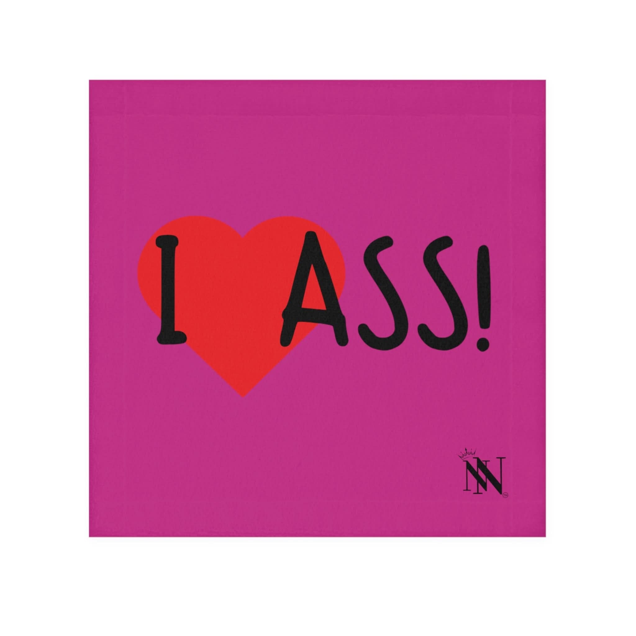 I Love Ass! Fuscia | Mix & Match Fun-Flirty Lovers’ Towels