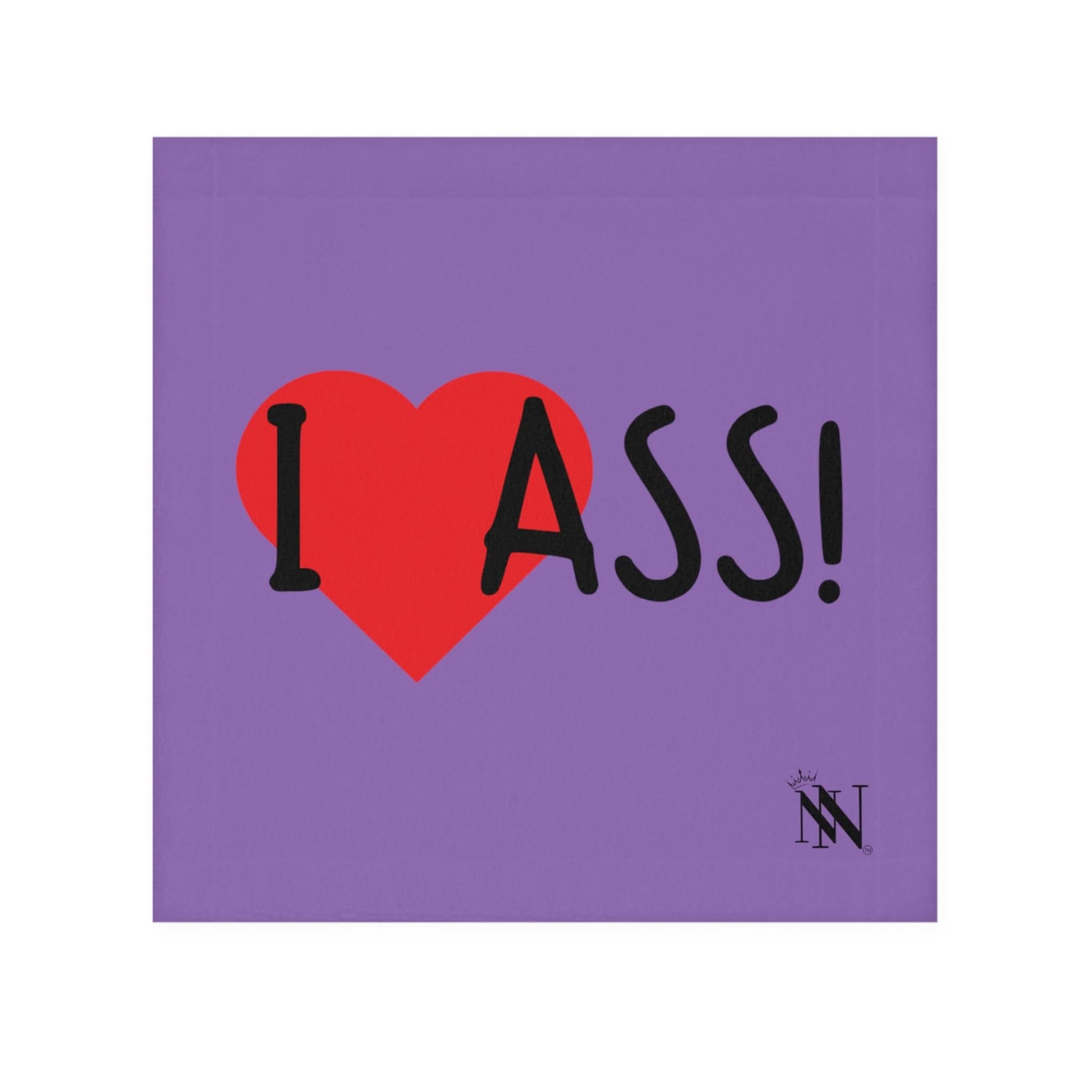 I Love Ass! Lavendar | Mix & Match Fun-Flirty Lovers’ Towels