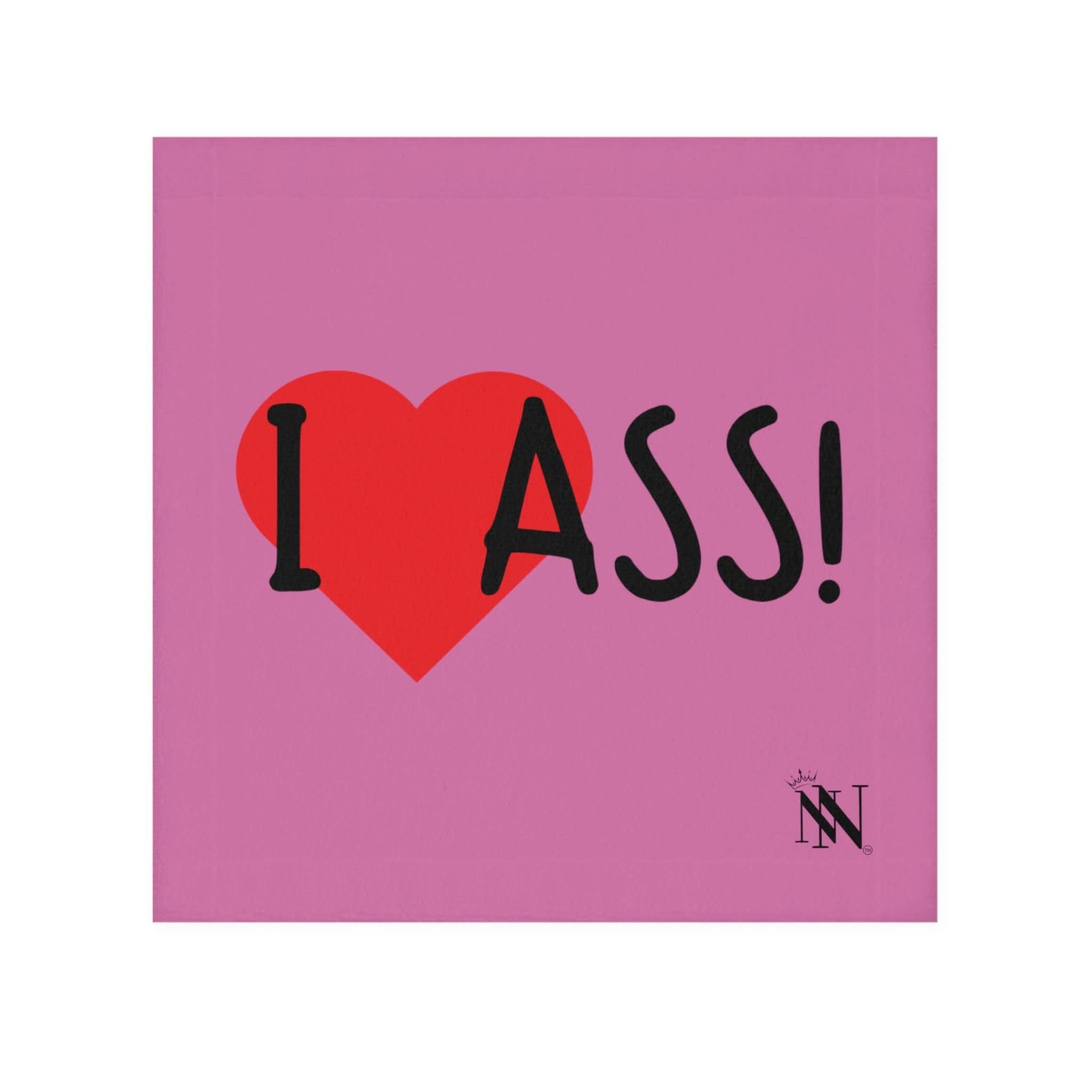 I Love Ass! Pink | Mix & Match Fun-Flirty Lovers’ Towels